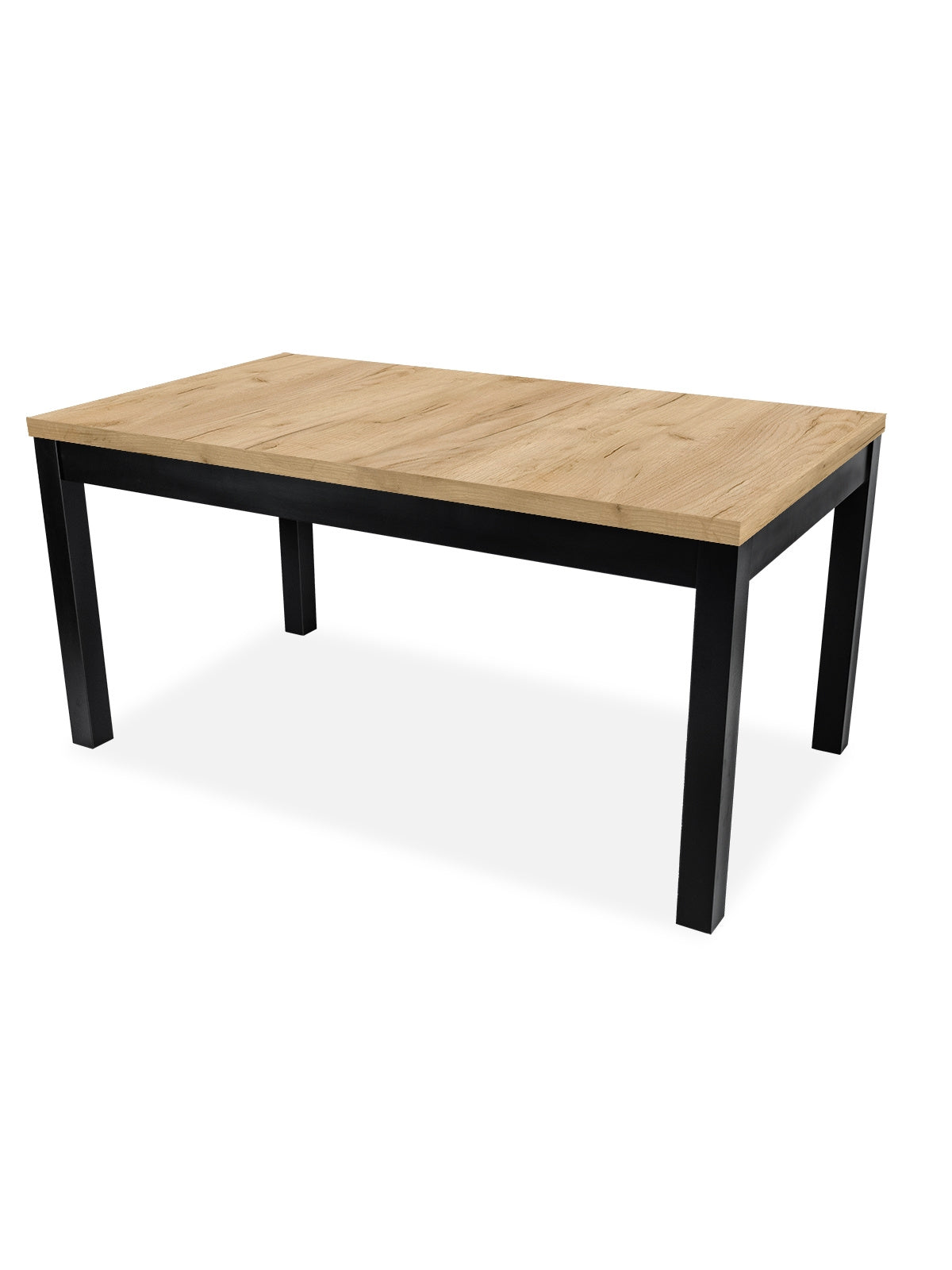 Masă extensibilă Werona 140-180x80 cm picioare din lemn de fag blat laminat vedere frontală