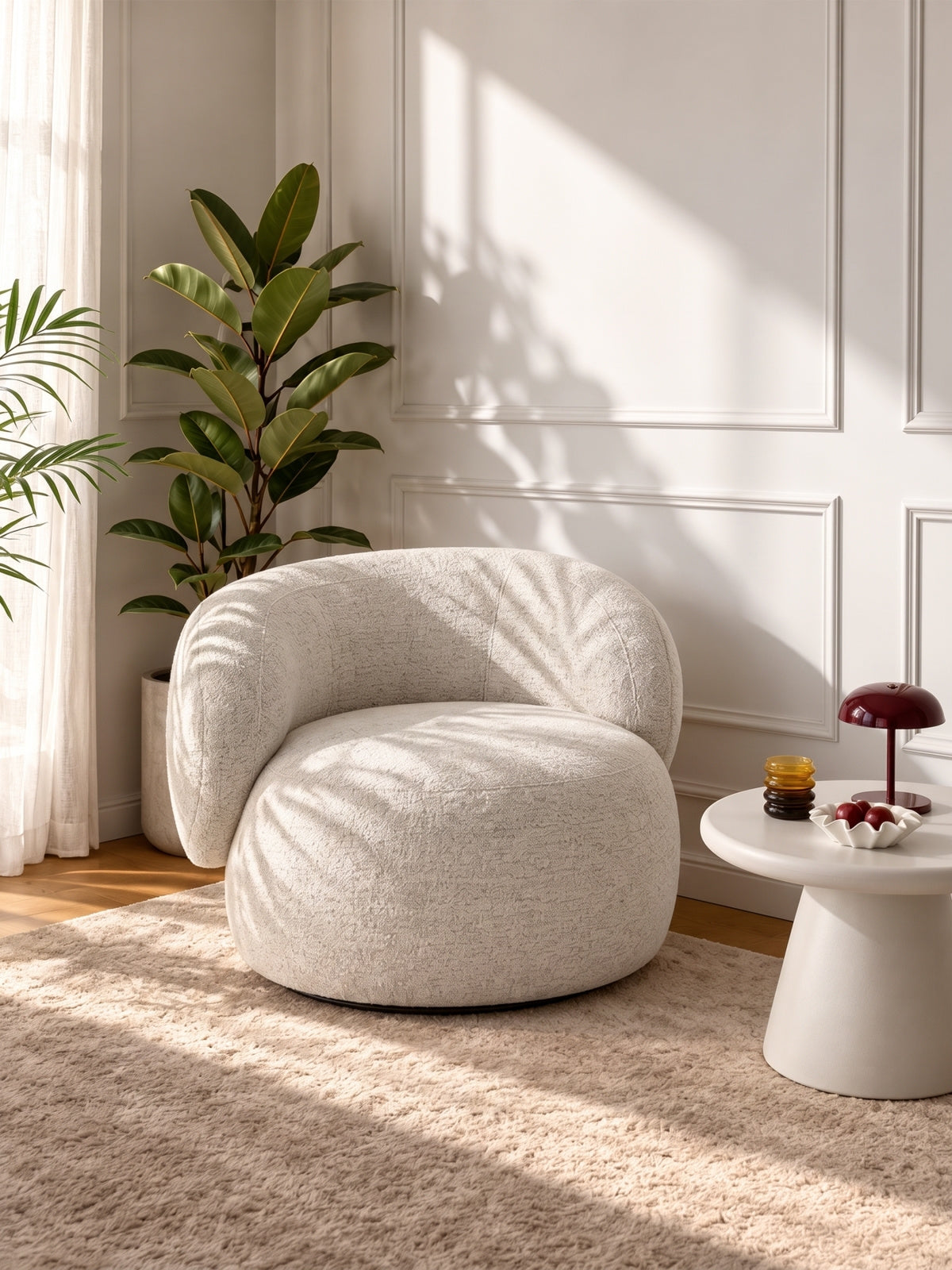 Fotoliu de relaxare Calmi obrotowy