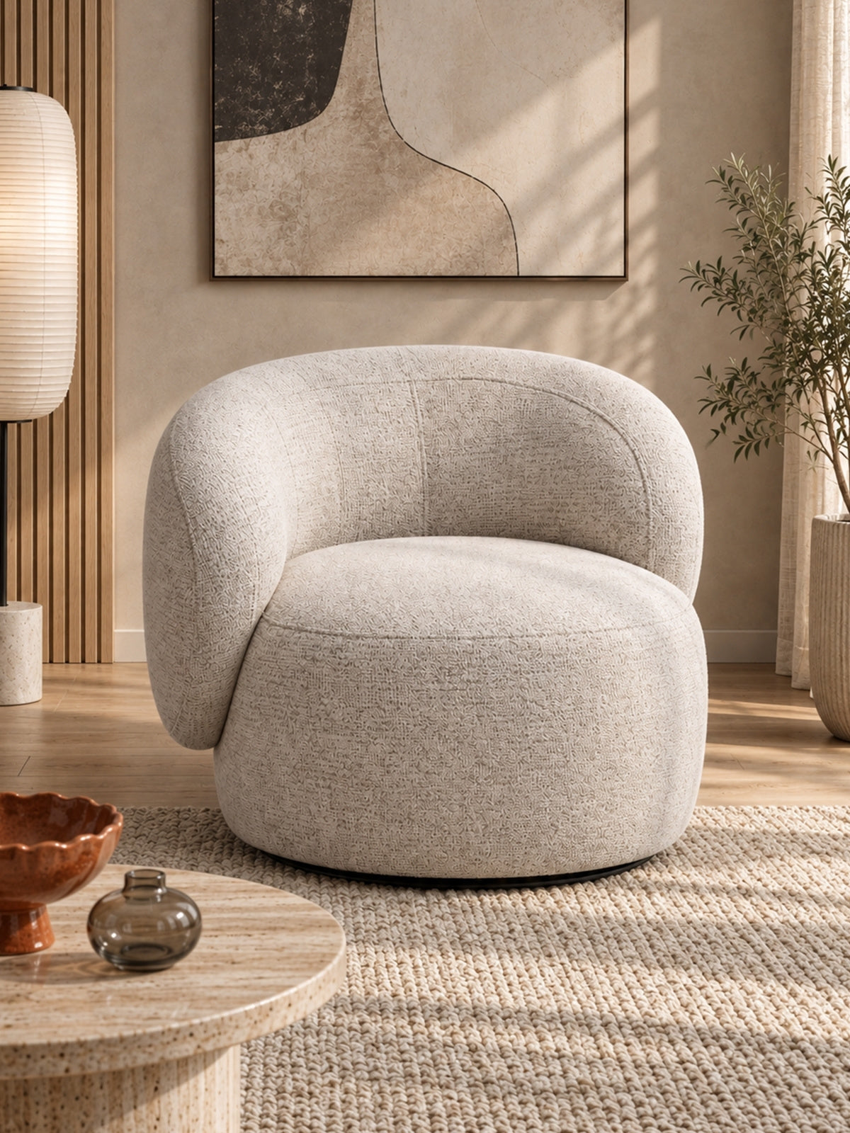 Fotoliu de relaxare Calmi obrotowy