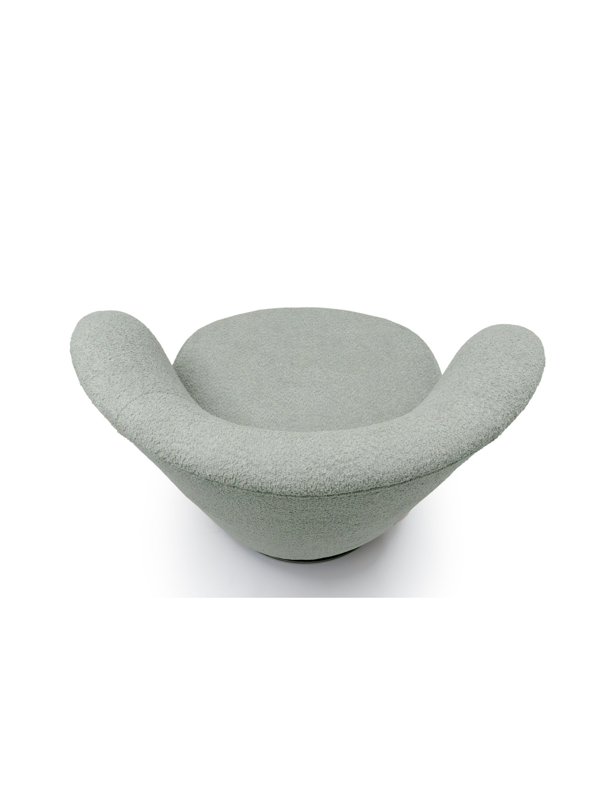 Fotoliu de relaxare Cocoon rotativ verde boucle Catch Me 13 design modern