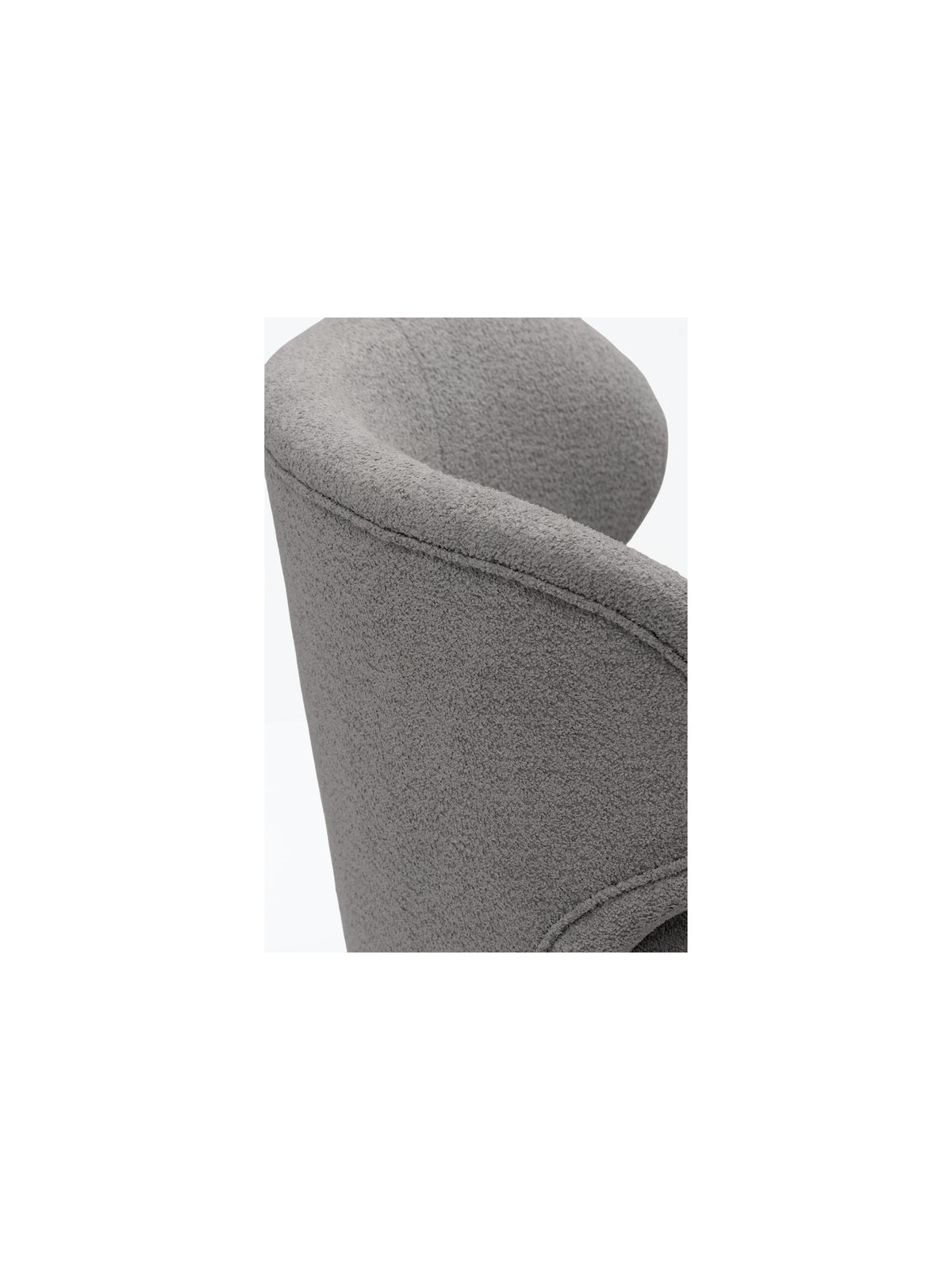 Fotoliu Cocoon material boucle gri Catch Me 24 vedere laterală spătar