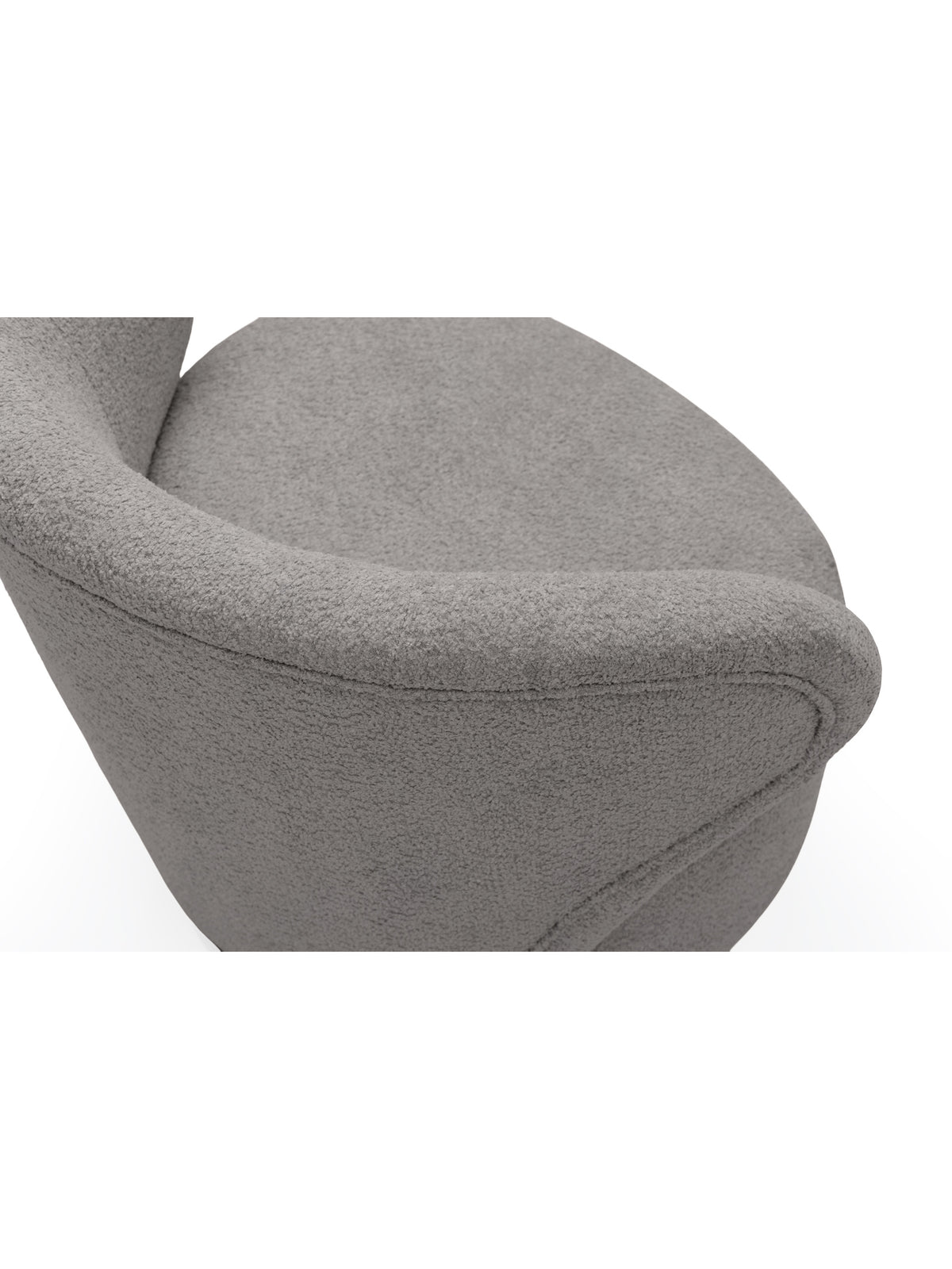 Fotoliu relax Cocoon gri boucle Catch Me 24 detaliu spătar