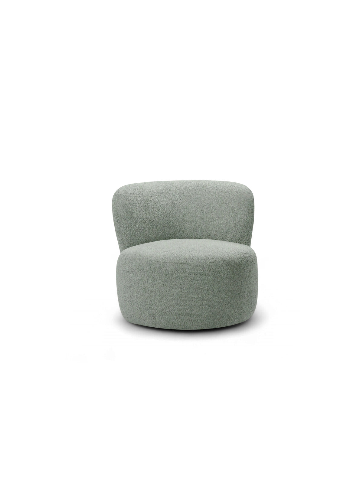 Fotoliu de relaxare Hygga verde boucle Catch Me 13 cu formă rotunjită