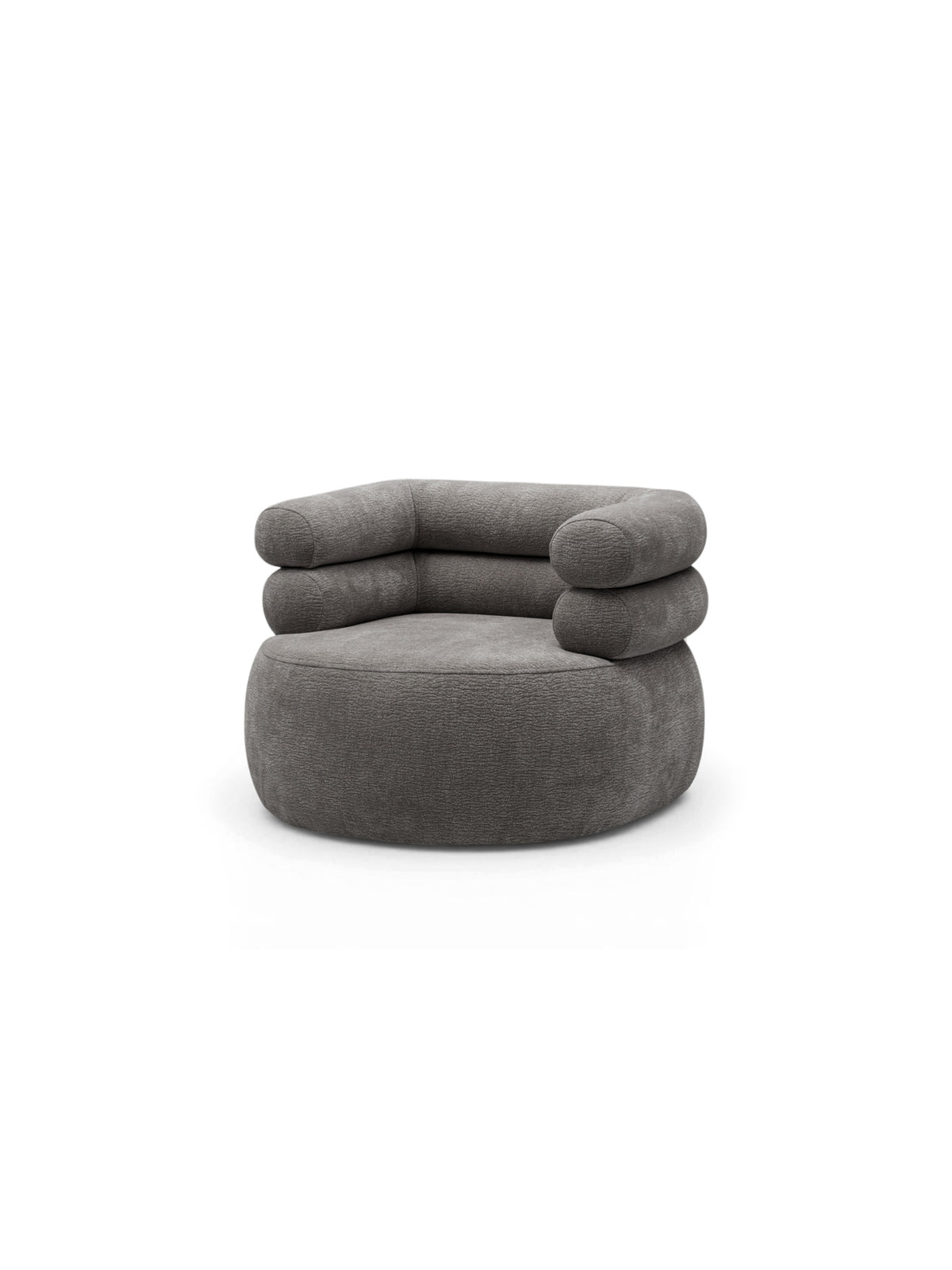 Fotoliu de relaxare Melos rotativ, material szenil maro Dress Me 03
