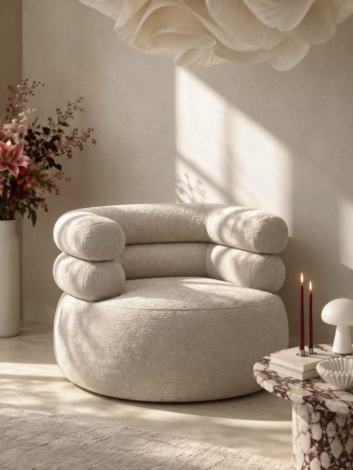 Fotoliu de relaxare Melos obrotowy