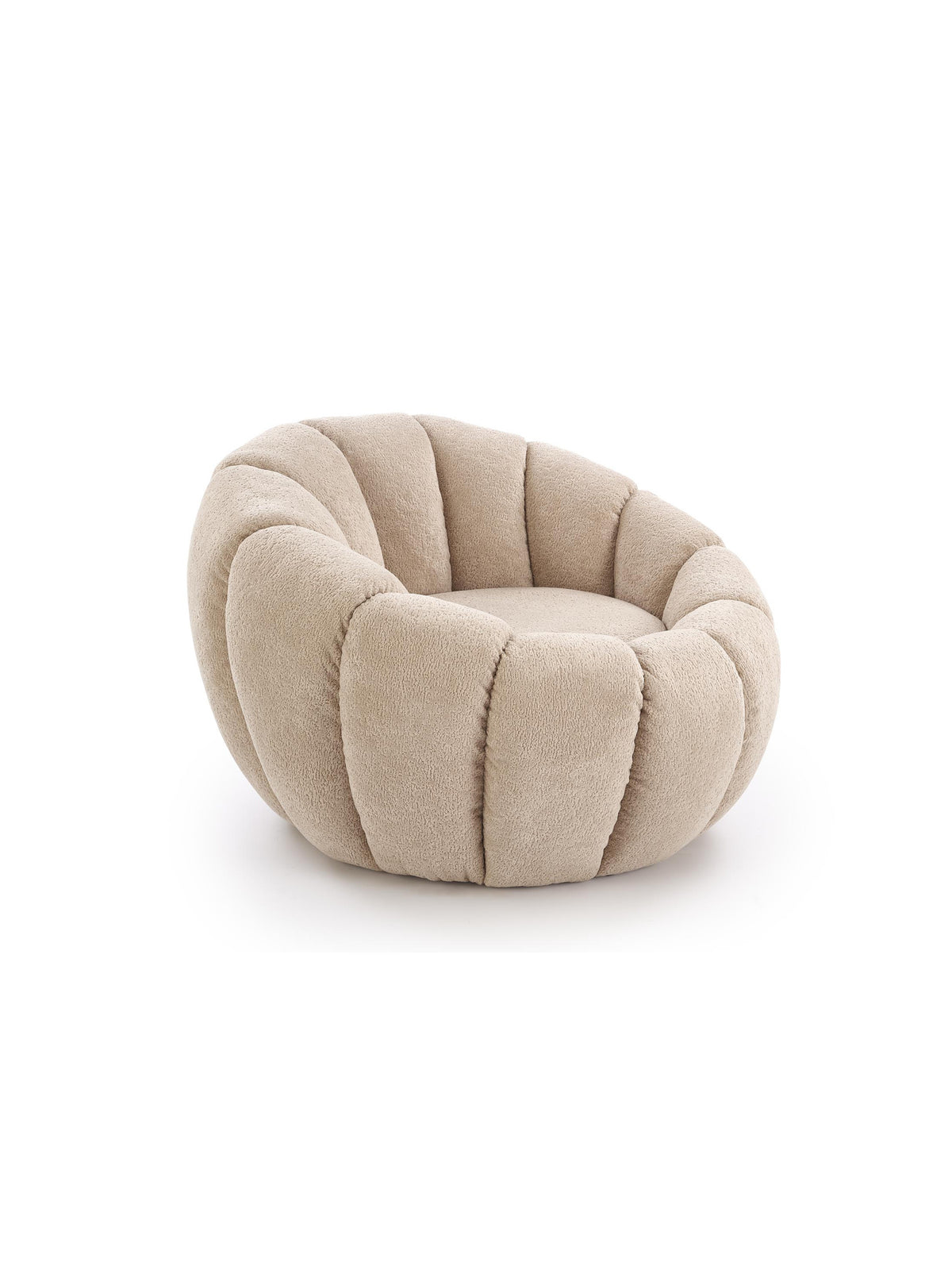 Fotoliu de relaxare Pares bej în stil Modern Organic