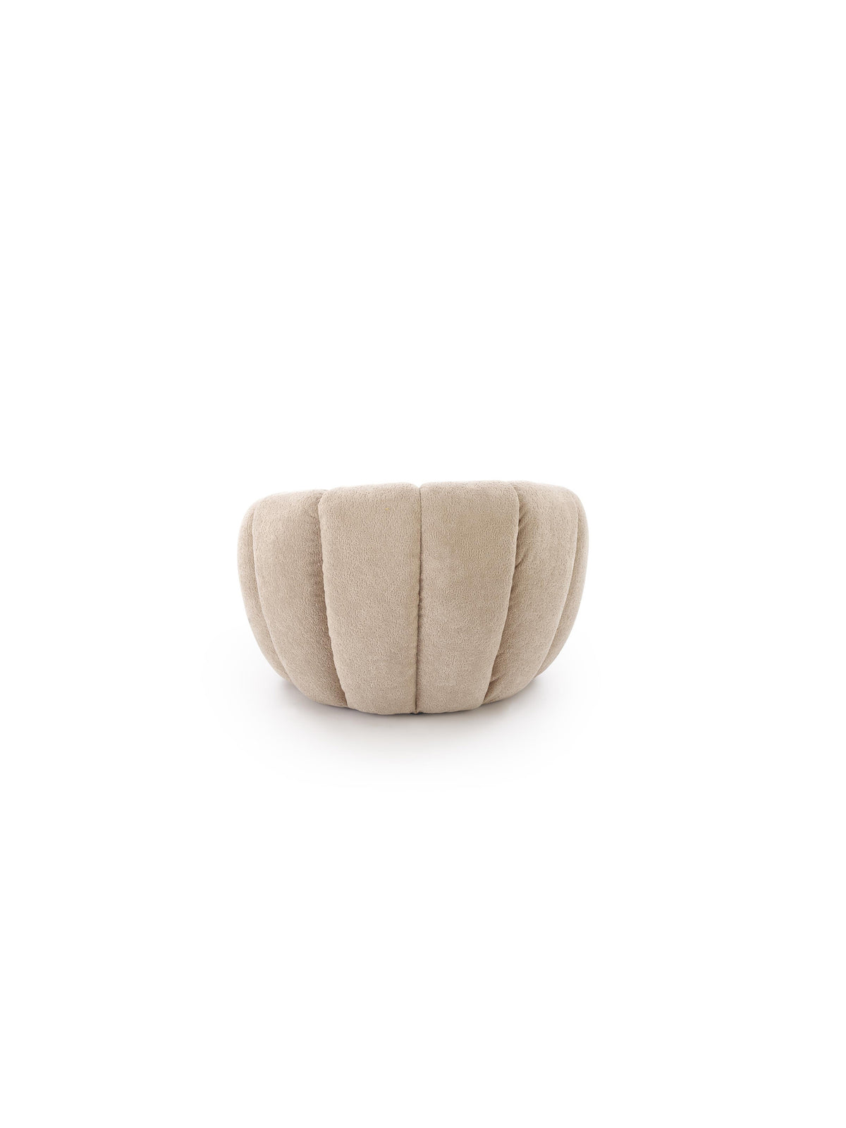 Fotoliu bej Pares pentru relaxare, stil Modern Organic, vedere de sus