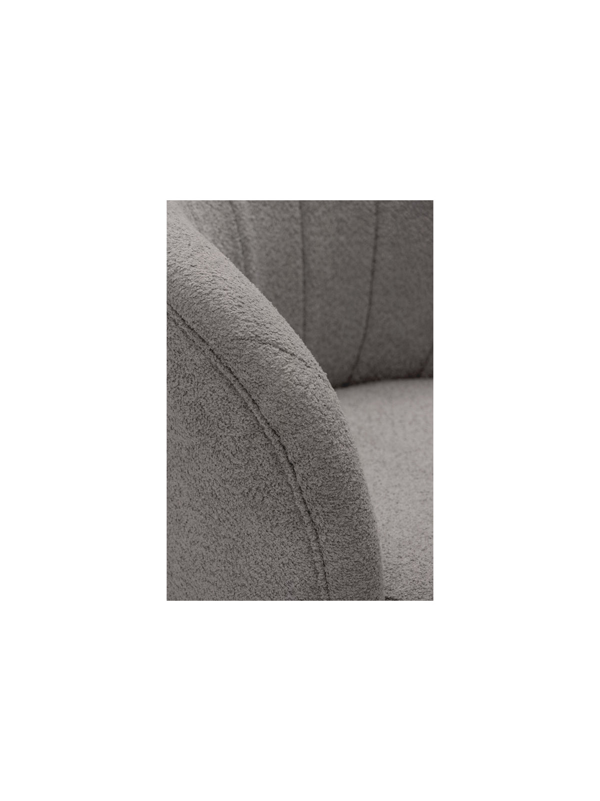 Fotoliu Soya din material boucle gri Catch Me 24, detaliu cotieră