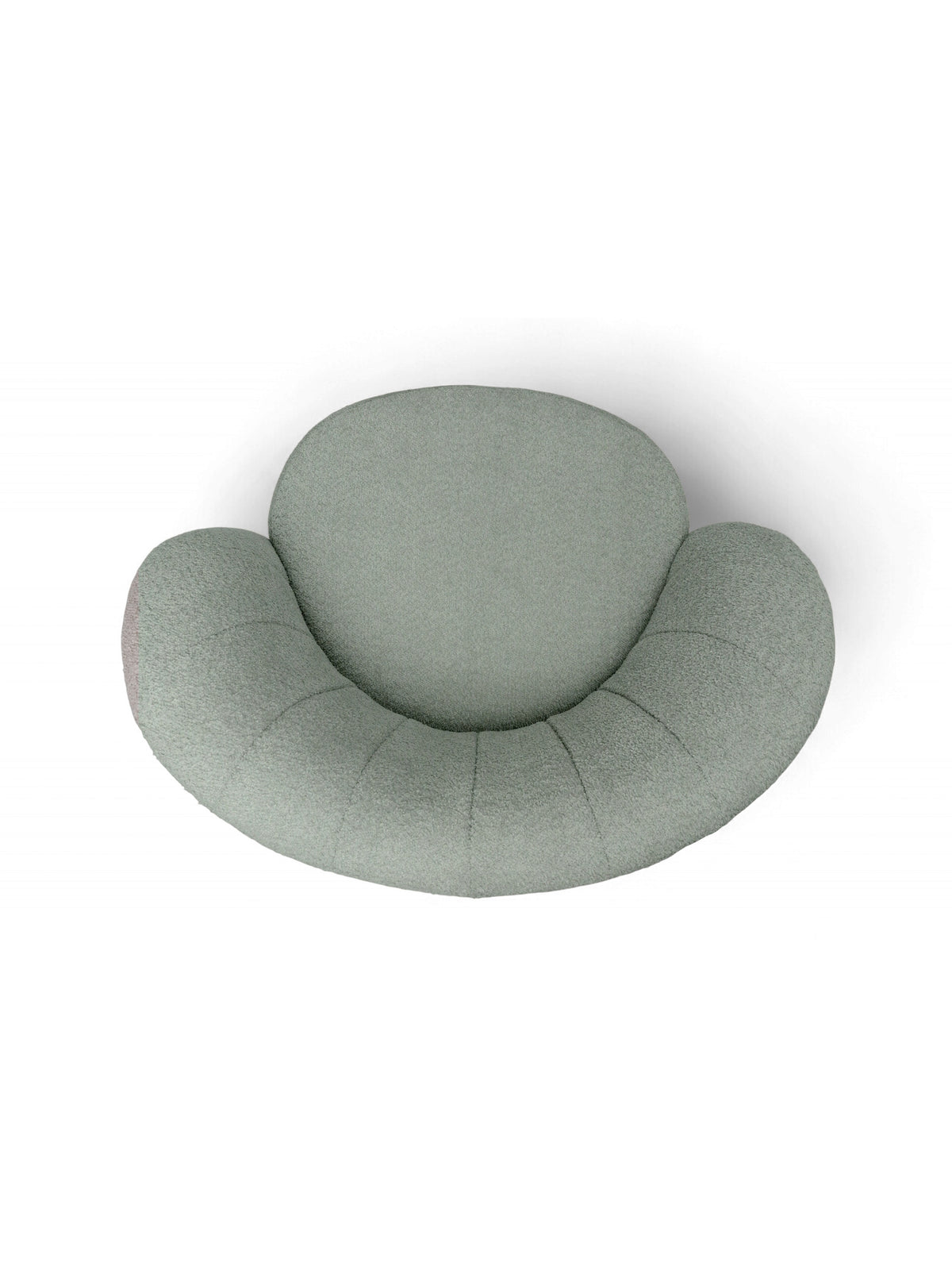 Fotoliu relax Soya verde măsline boucle Catch Me 13 vedere de sus