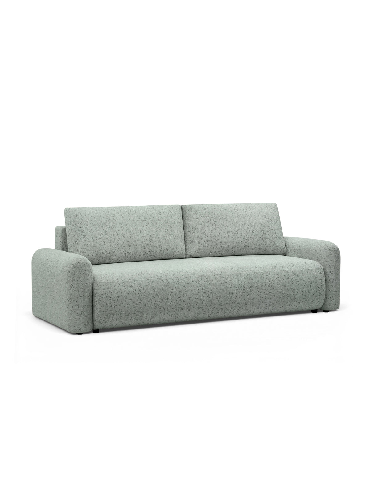 Canapea Serano verde szenil Bosco 37, extensibilă, pentru trei persoane, design modern