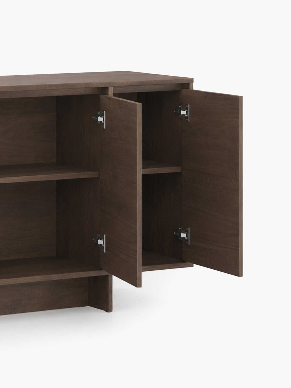 Comoda cu patru uși Zolia 180 cm na cokole - nuc elegant