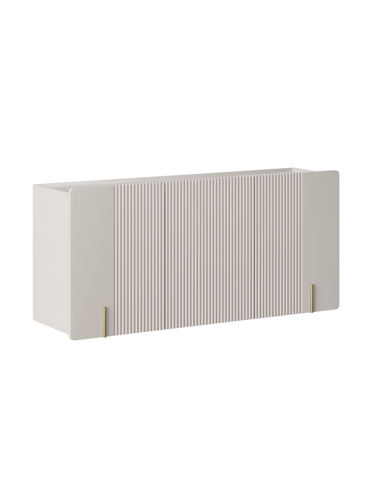 Comodă suspendată Malmi 150 cm cu trei uși, culoare cashmere, fronturi striate
