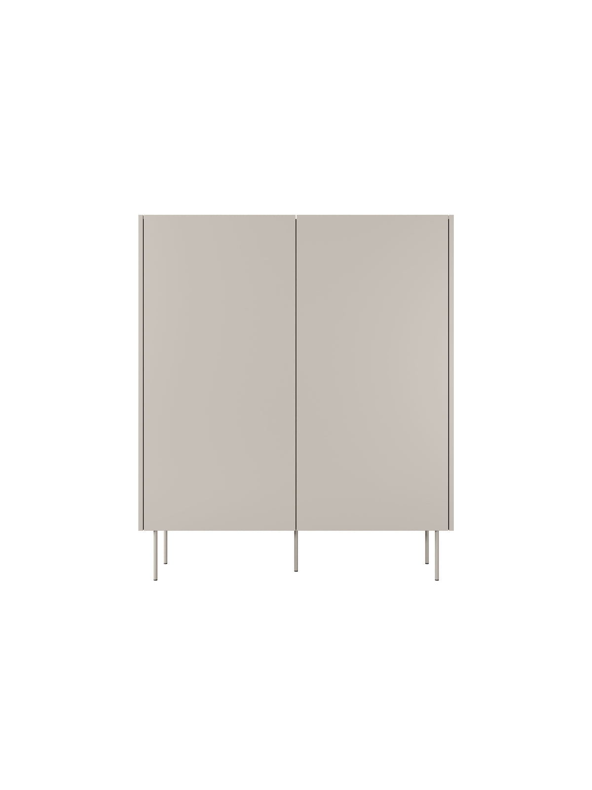 dulap Desin z ukrytymi sertare cu picioare metalice 120 cm - cașmir / stejar nagano