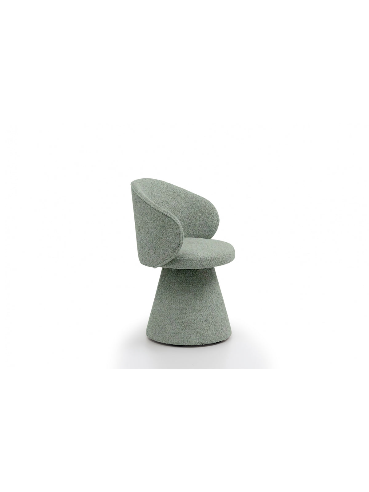 Scaun tapițat Orevi verde deschis bouclé Catch Me 13 modern