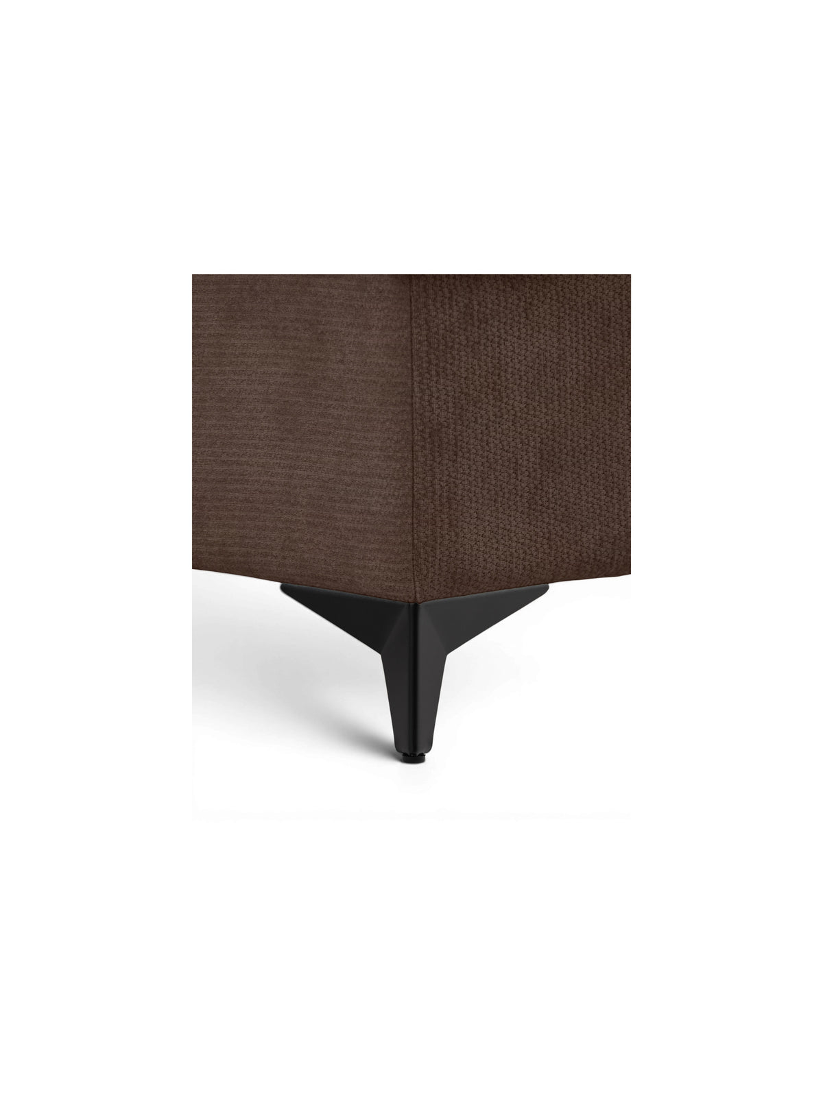 Picior negru colțar Lagato dreapta cu material textil Vibe 26 maro