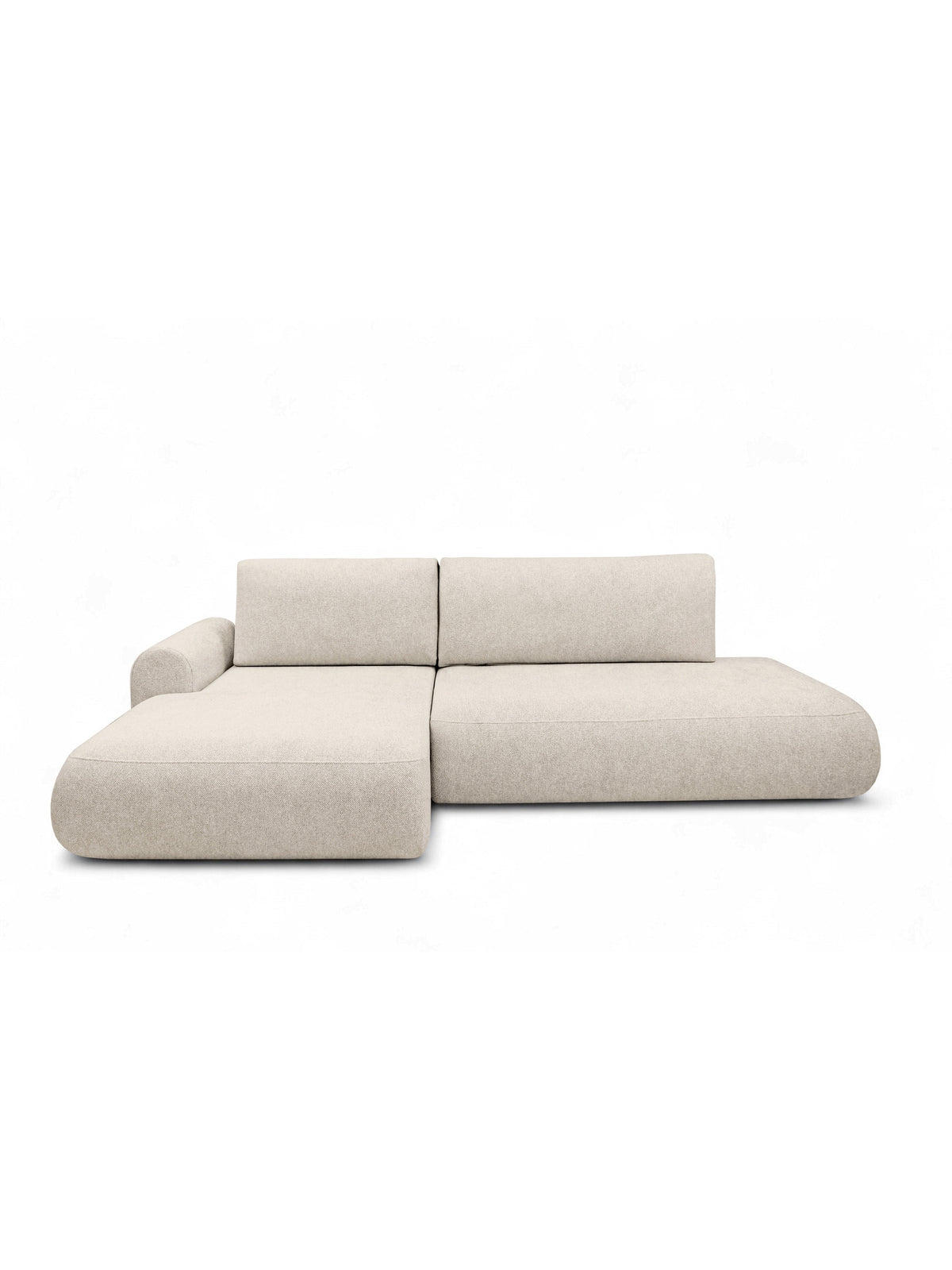 Colțar Lotulis L II cu funcție dormit stânga bej deschis szenil Vibe 06 design modern