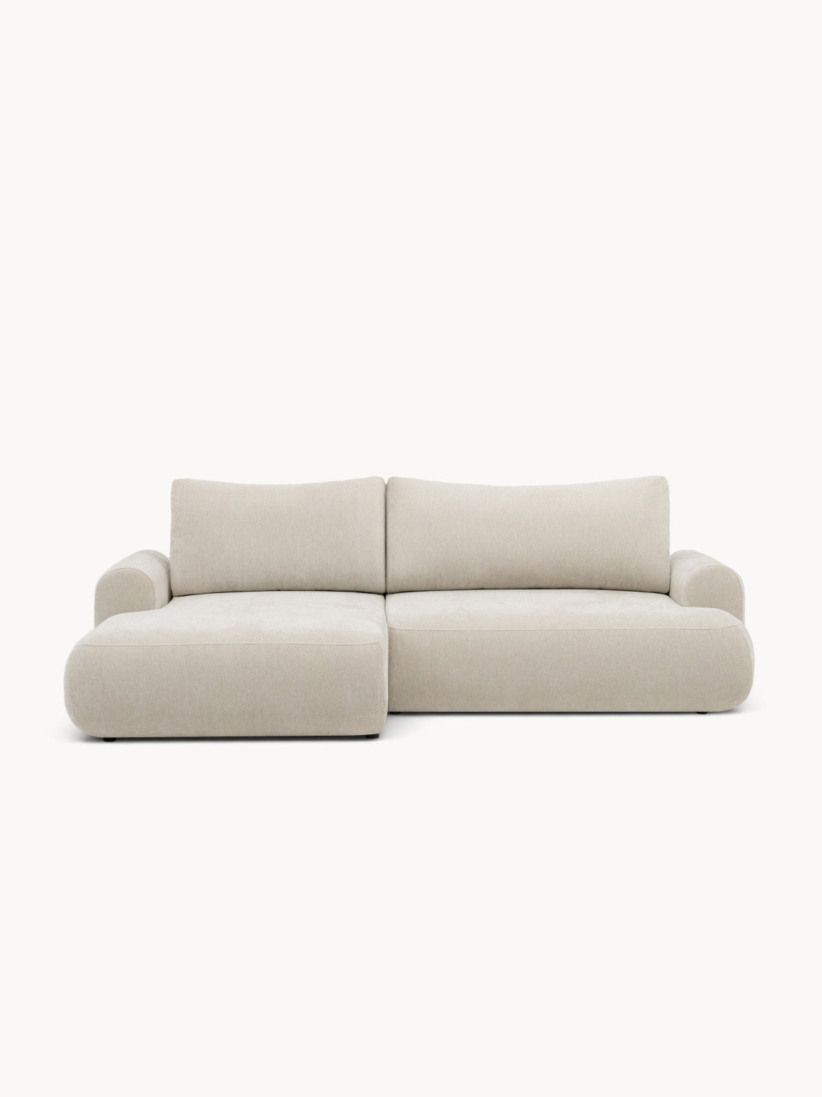 Colțar Lotulis Mini stânga bej deschis material Vibe 06 vizualizare frontală