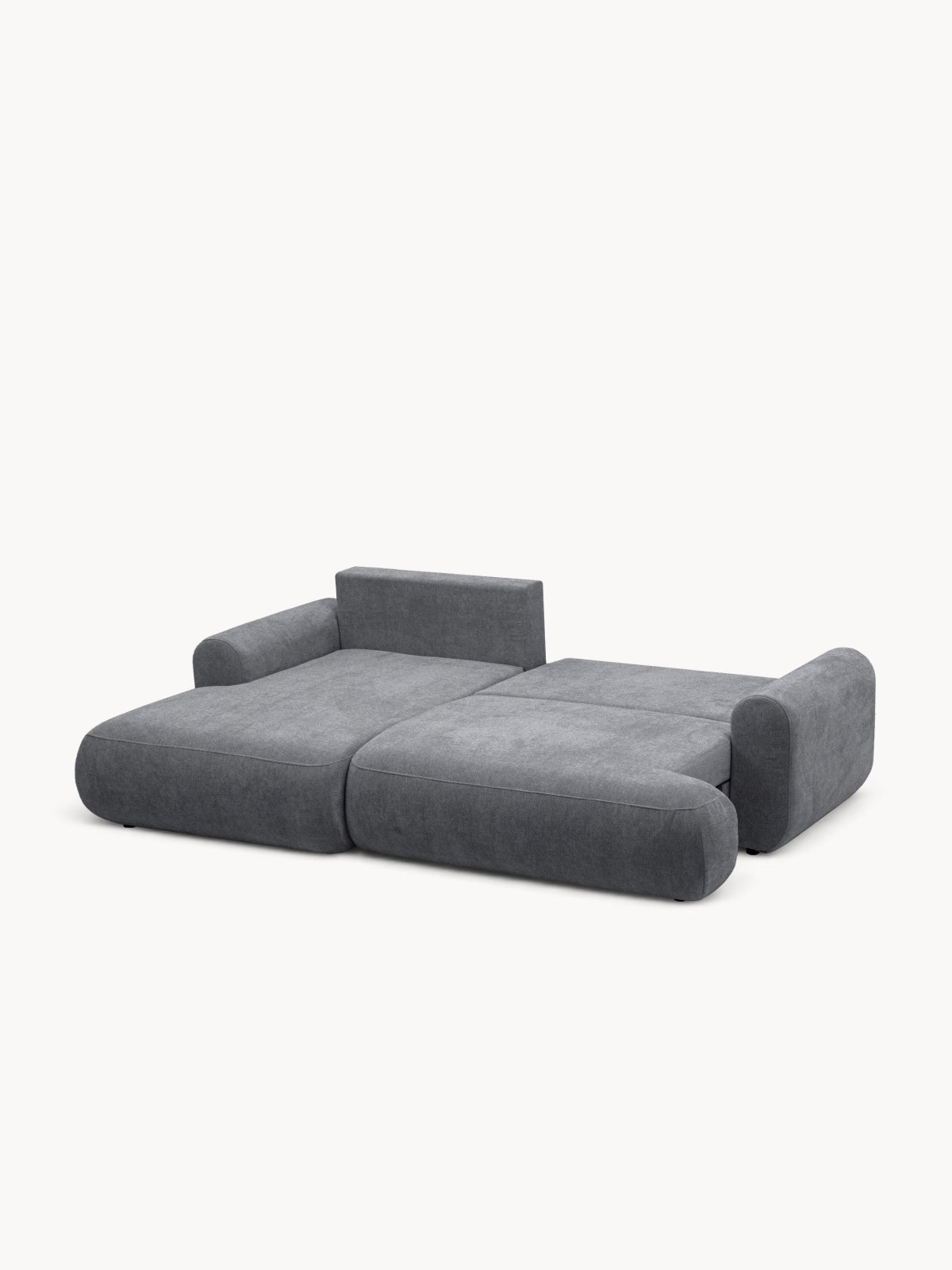 Colțar Lotulis Mini stânga, gri szenil Vibe 95, extins cu funcție de dormit