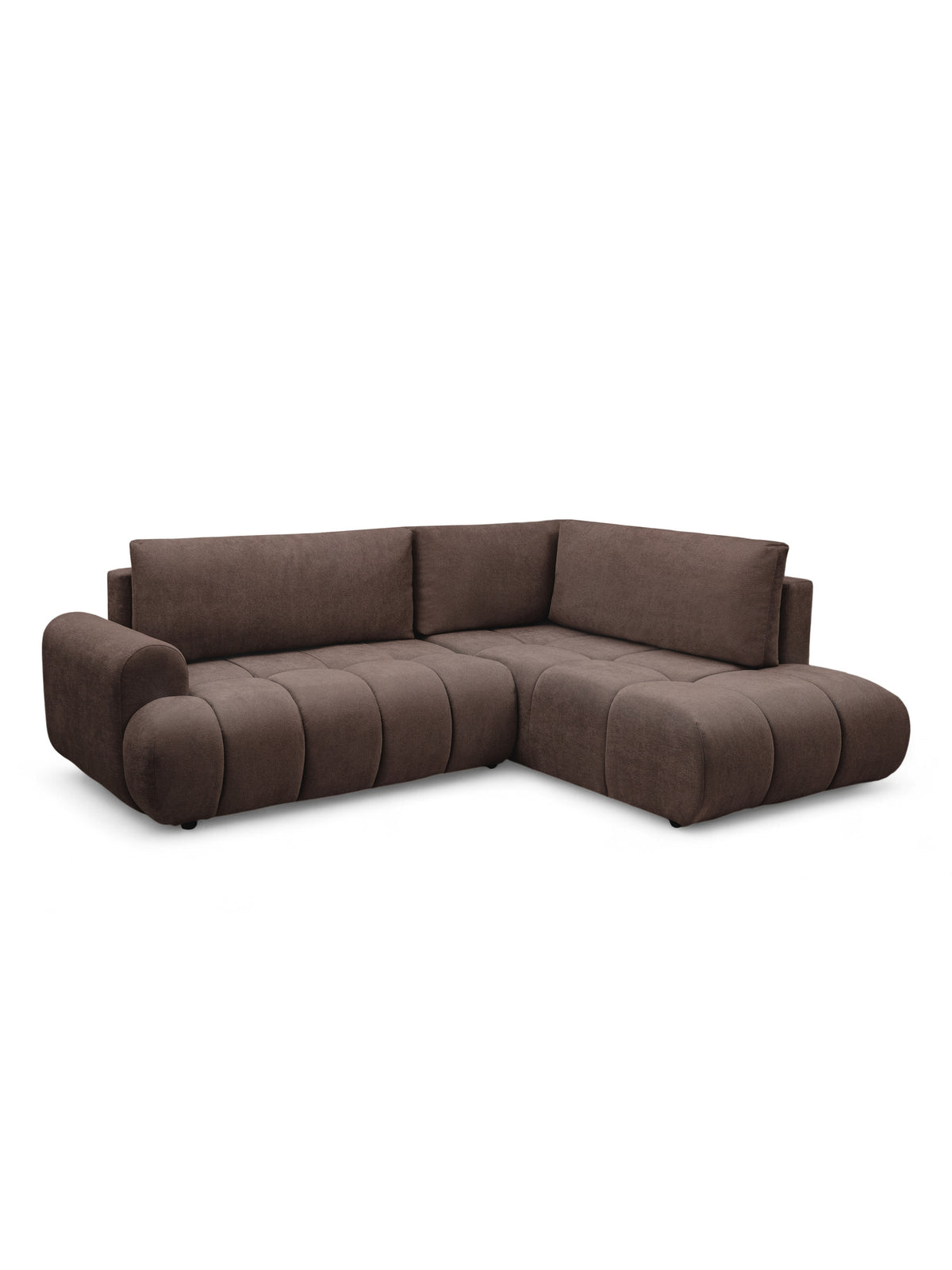 Colțar Lutario L pe partea dreaptă în szenil maro Vibe 26 design modern