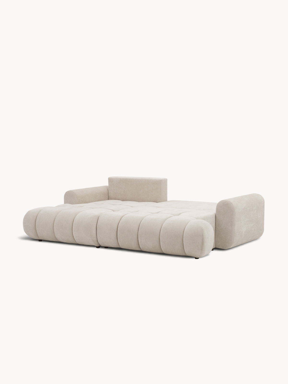 Colțar Lutario Mini stânga bej deschis material szenil Vibe 06 extins