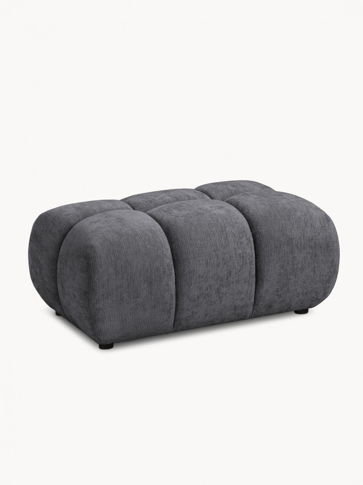 Pufa Tapițată Lutario Mini - gri șenil Vibe 95
