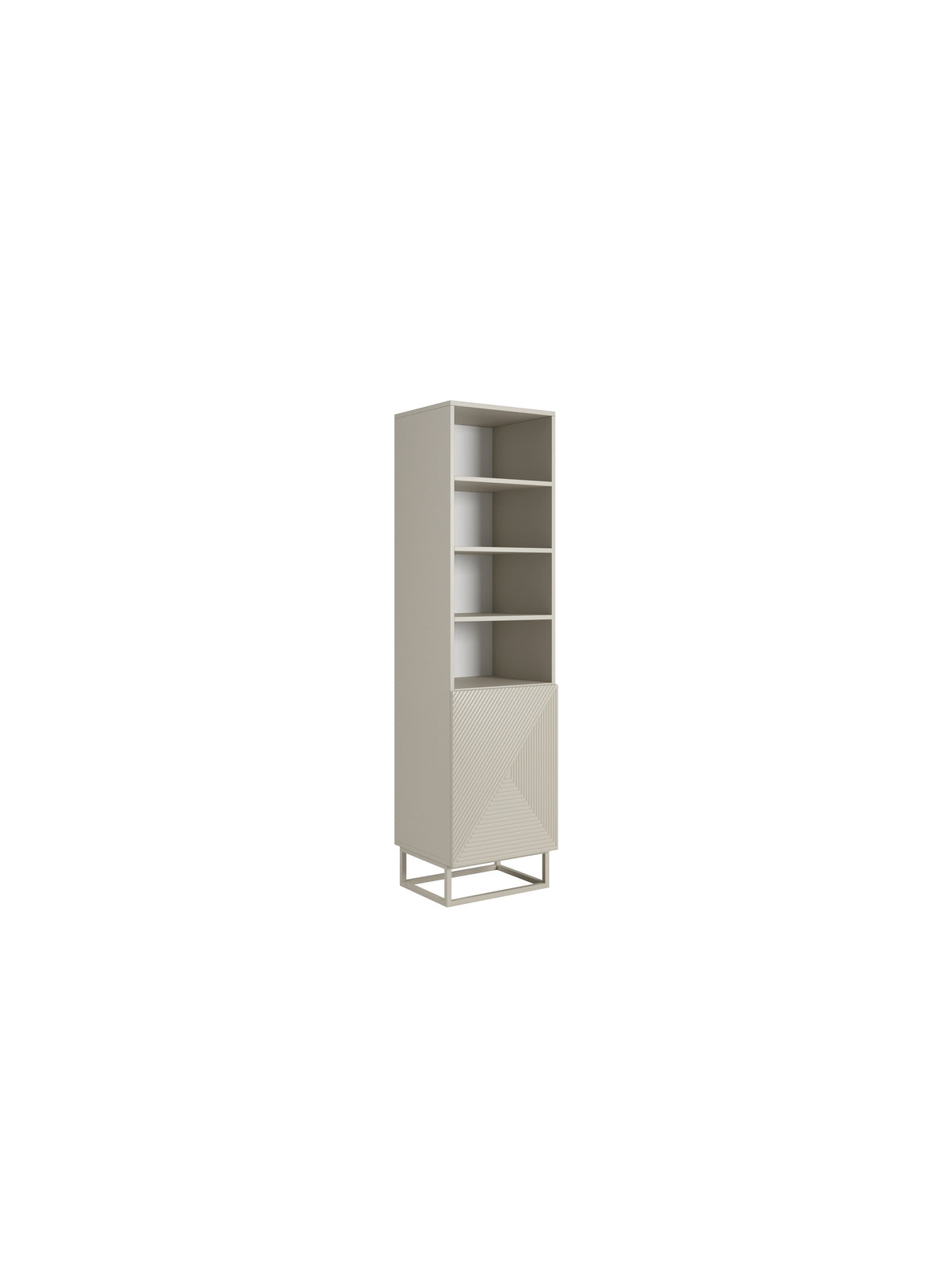 Regal Asha 50 cm pe soclu de metal - cașmir / Picioare cașmir