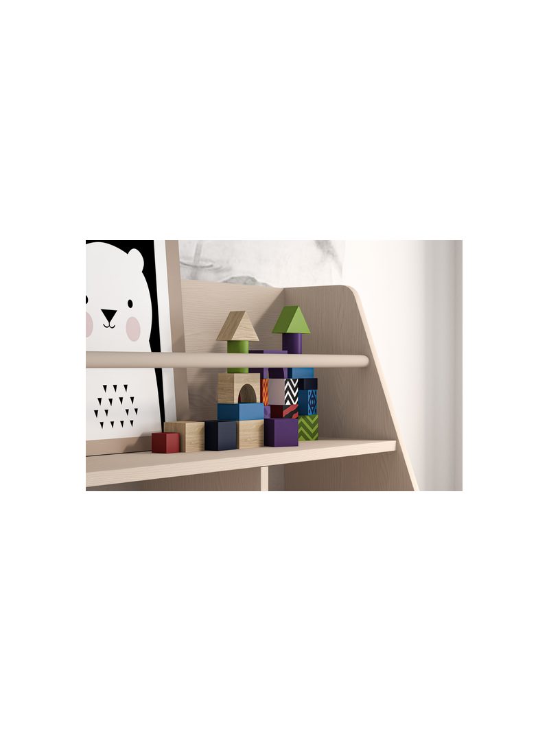 Raft pentru copii Marla 72 cm culoarea nisip deșert și roz millenial pink cu un sertar
