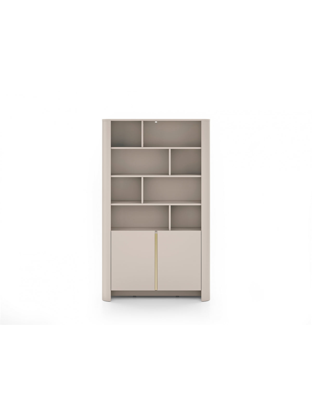 Regal Sorrenti 103 cm cu două uși - cașmir / auriu