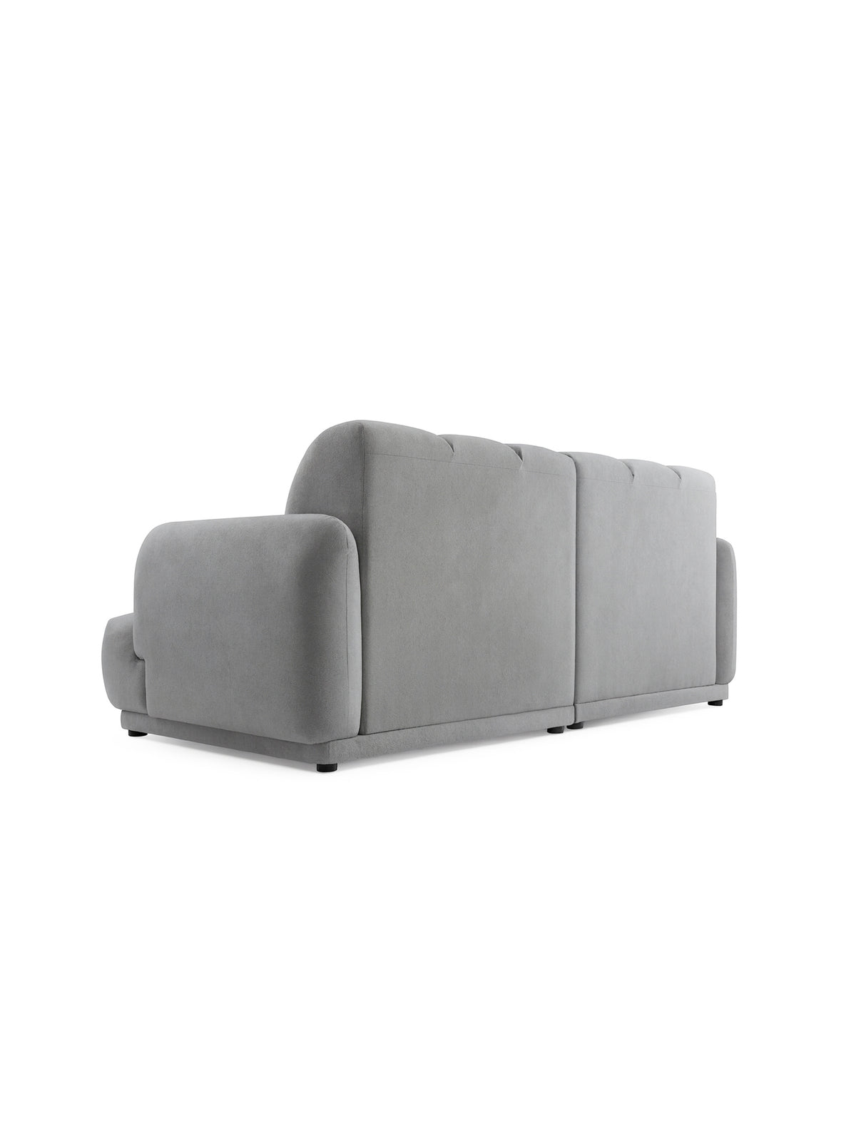 Canapea Melvo 3 locuri bej boucle Gerra 65 stil Modern Organic vedere din spate