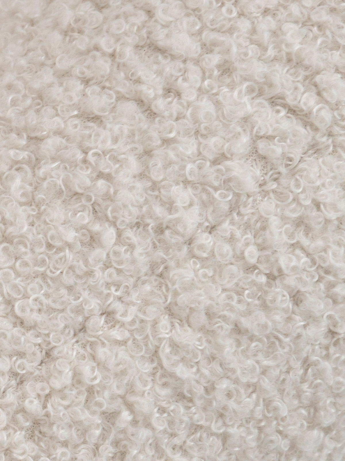 Material boucle bej deschis pe canapeaua extensibilă Nido Quelle 03