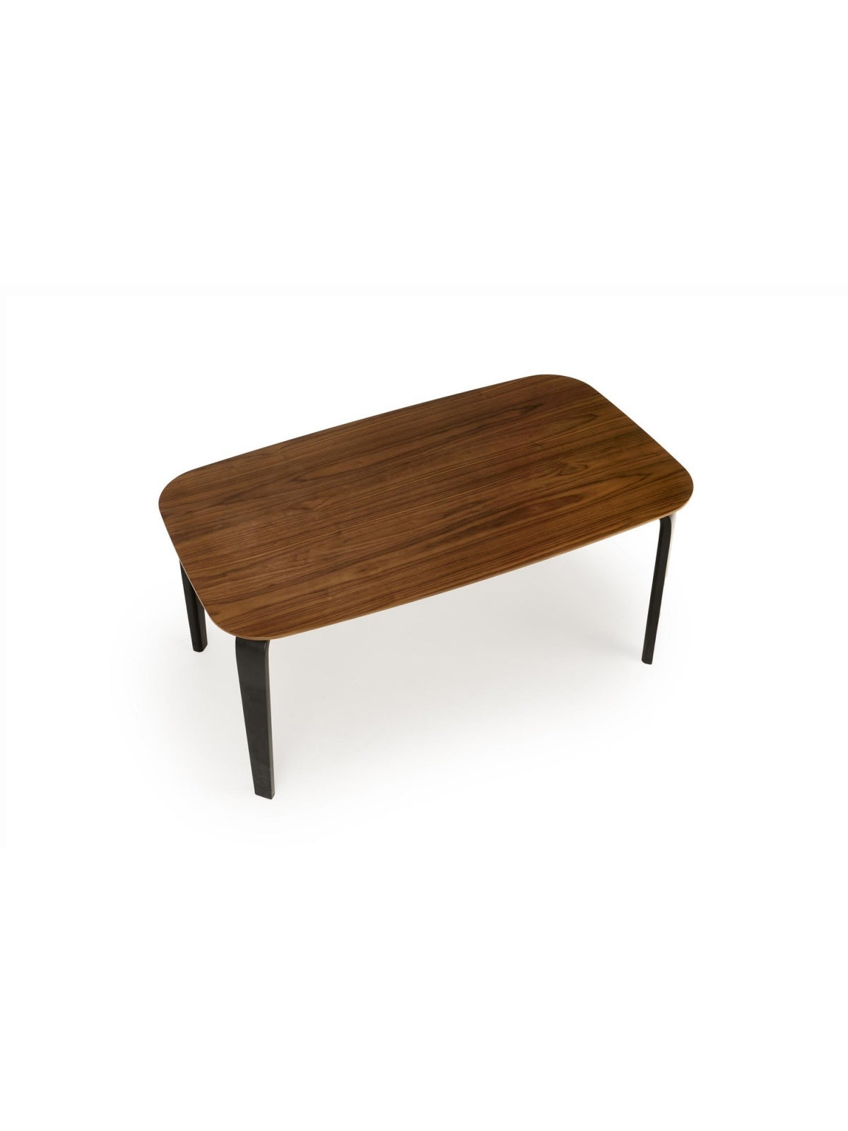 Masă dreptunghiulară Norello 160x90 cm nuc cu picioare negre