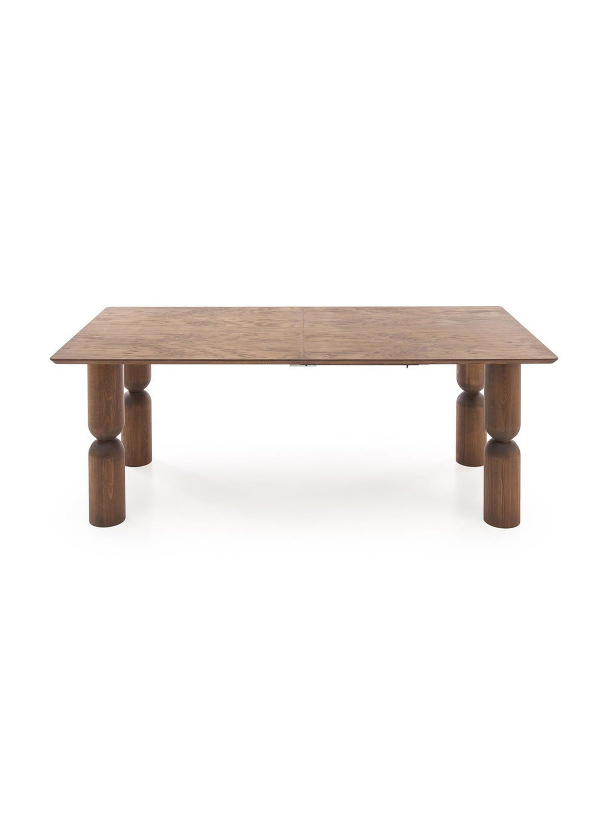 Masă extensibilă Lavenor 200-300x101 cm nuc deschis, blat dreptunghiular, picioare din lemn