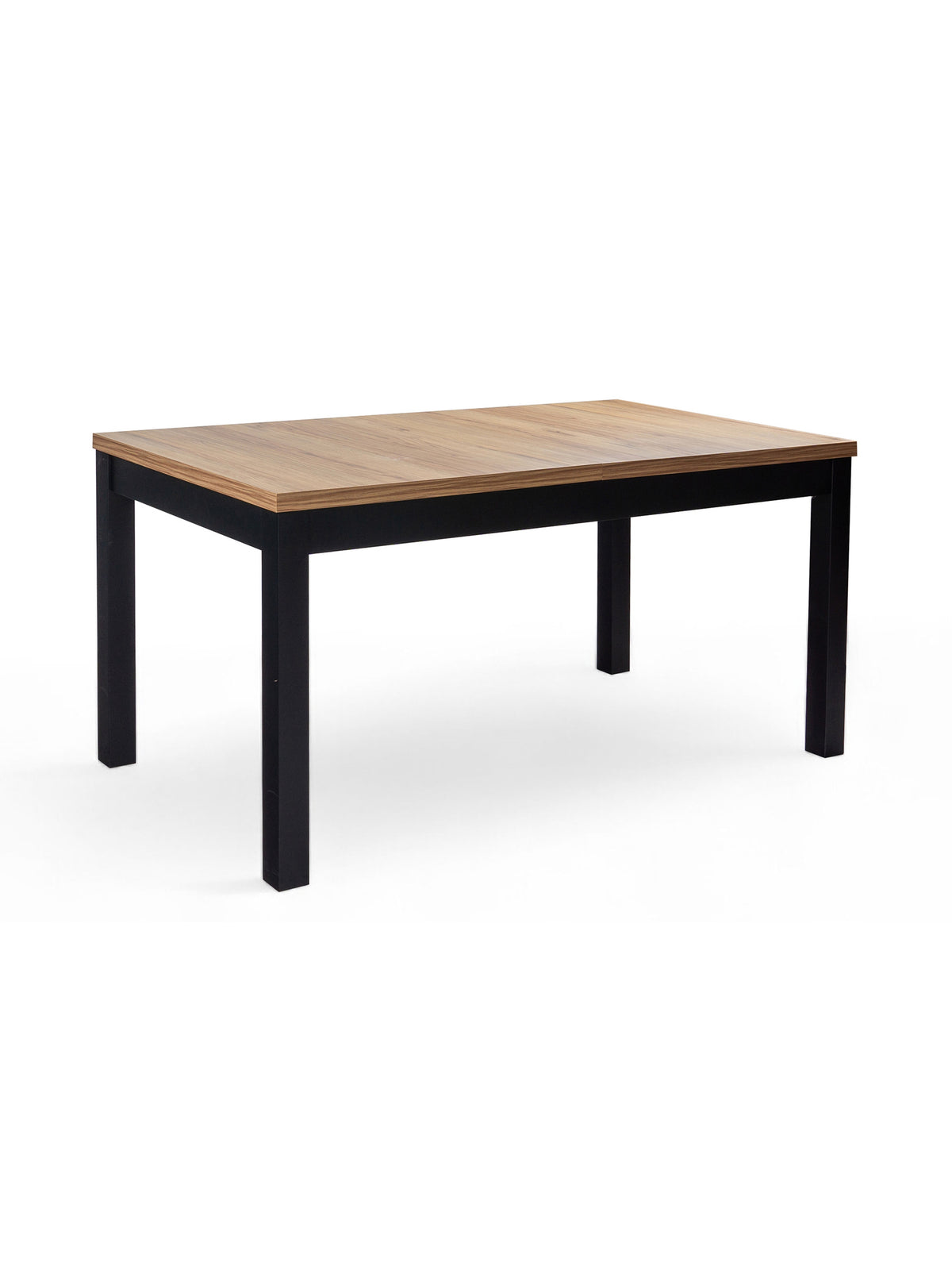 Masă extensibilă Werona 140-220x80 cm stejar pradawny picioare negre, vedere frontală
