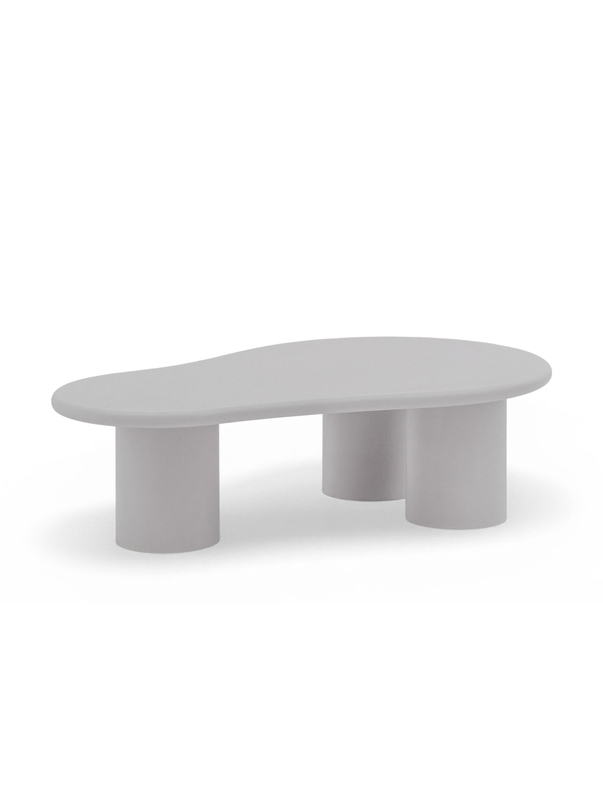 Masă de cafea Gisela gri deschis 130x80 cm blat modern din microciment