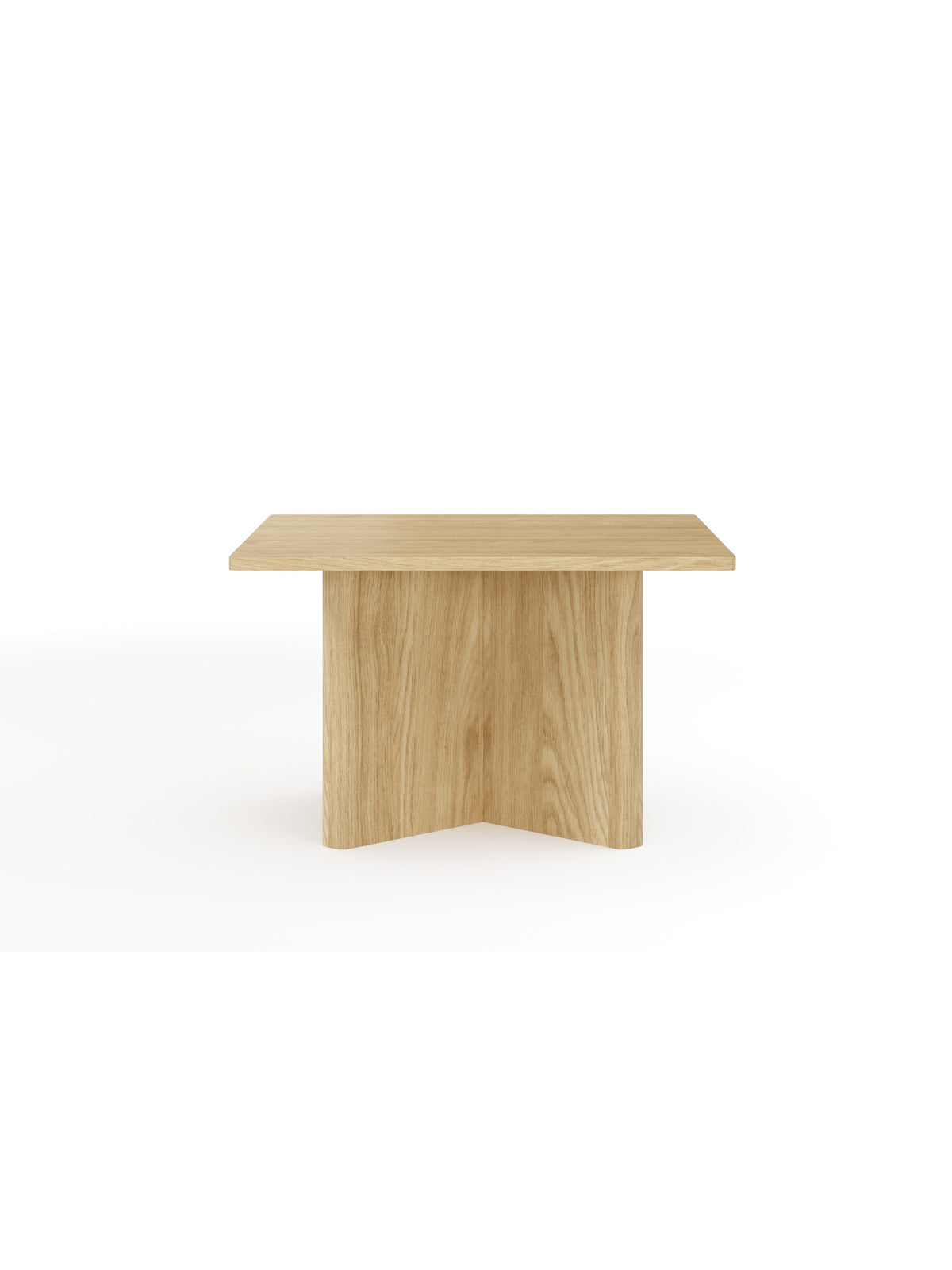 Masa de cafea pătrată Bellora 80 cm, culoare stejar ulei, design modern