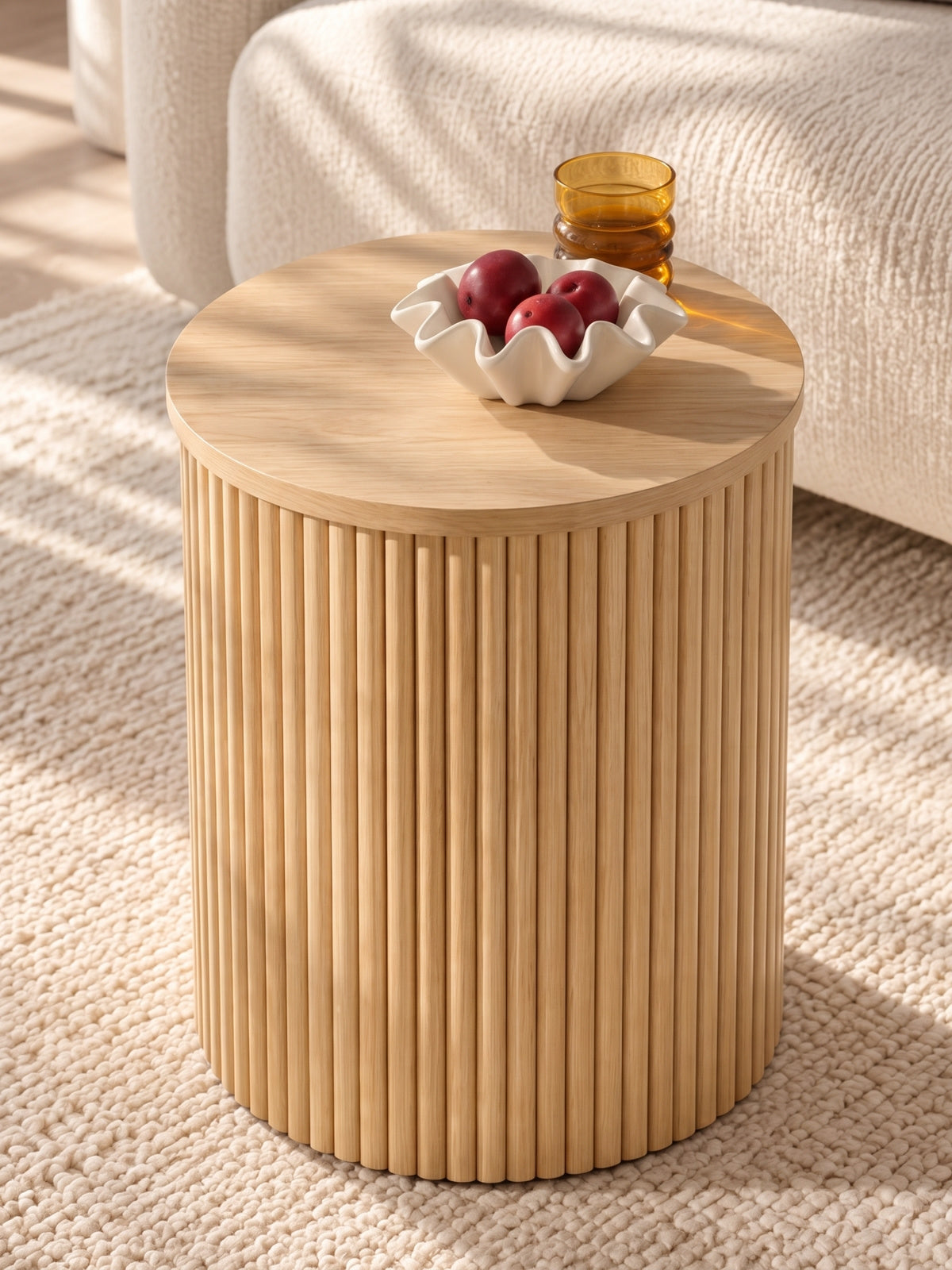 masă kawowy okragly Tamis 40 cm - natur