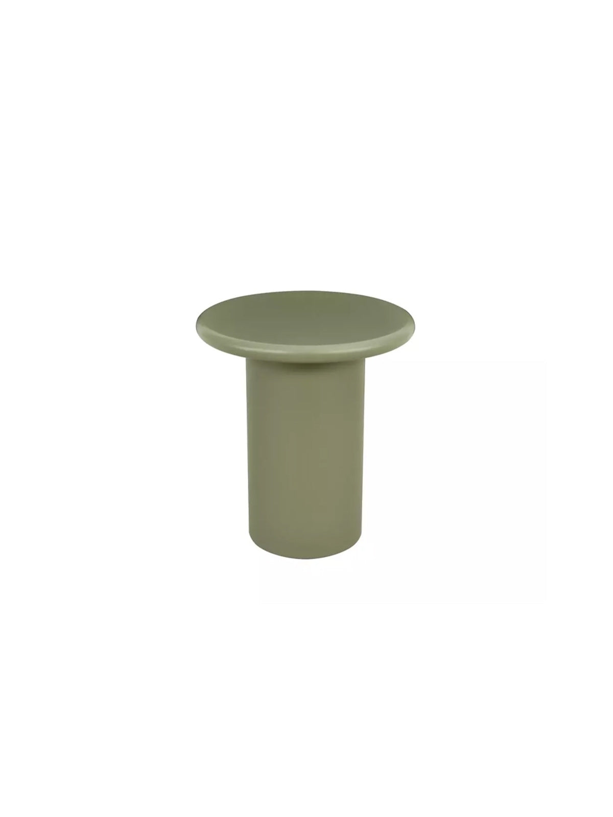 Masă de cafea rotundă Telis, culoare verde măsliniu, blat MDF lacuit