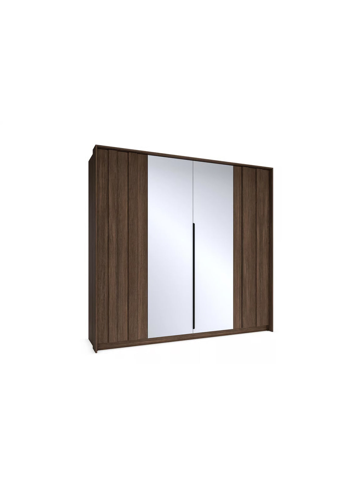 Dulap Flaro 223 cm culoare stejar dunin cu oglindă și iluminare LED caldă