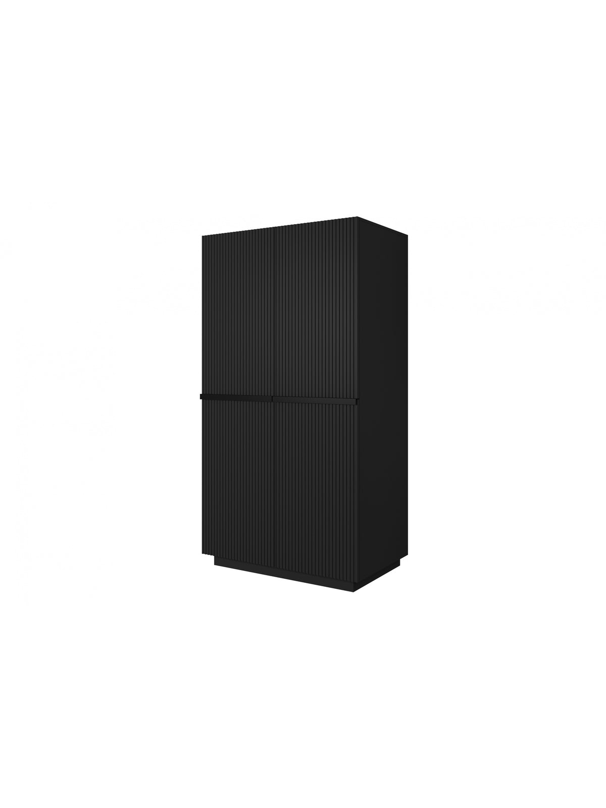 dulap Nicole 100 cm z drazkiem- negru mat / negru Mânere