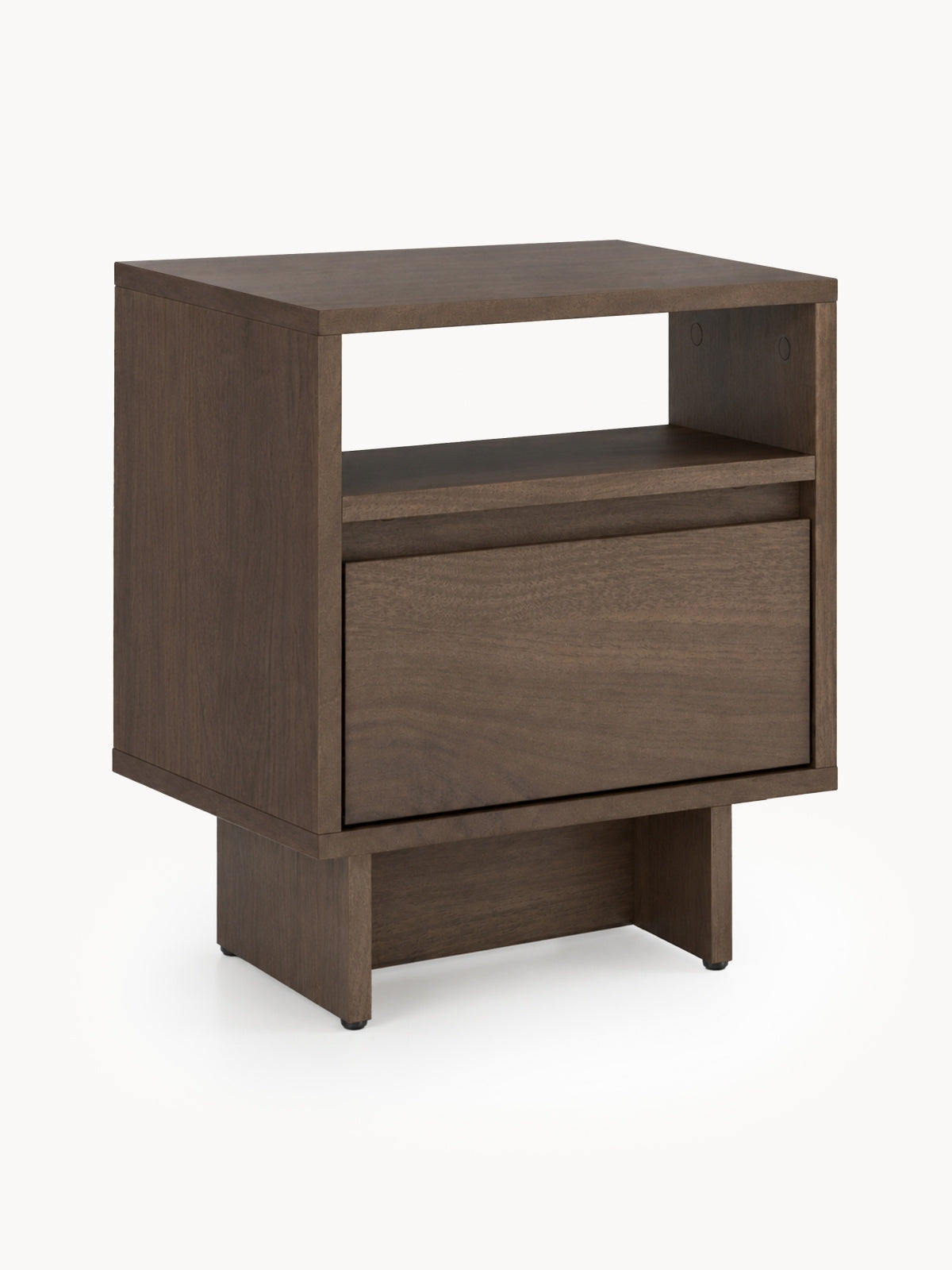Szafka noapte Zolia 40 cm z szuflada na cokole - nuc elegant