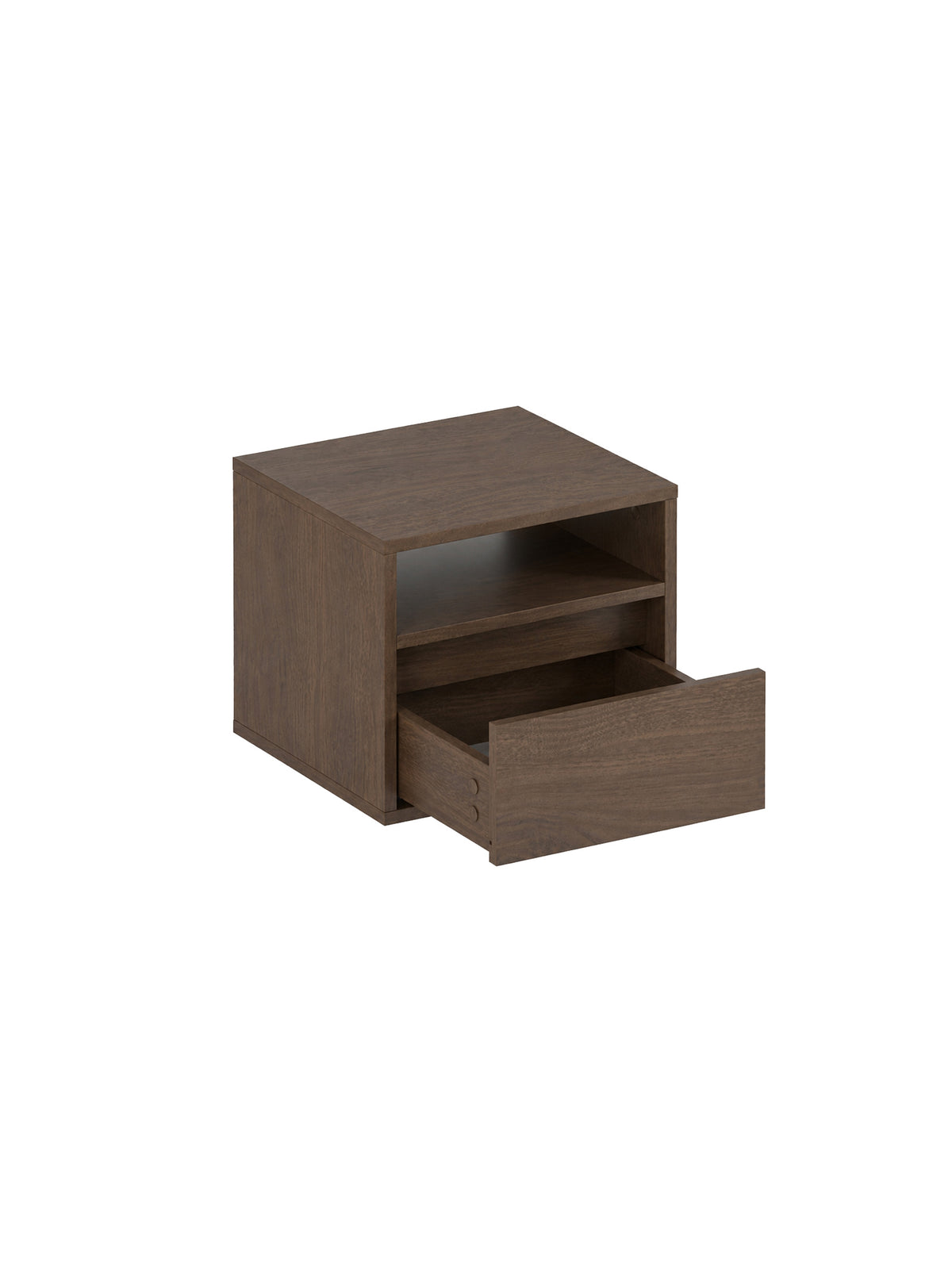 Noptieră suspendată Zolia 40 cm cu sertar orzech elegant