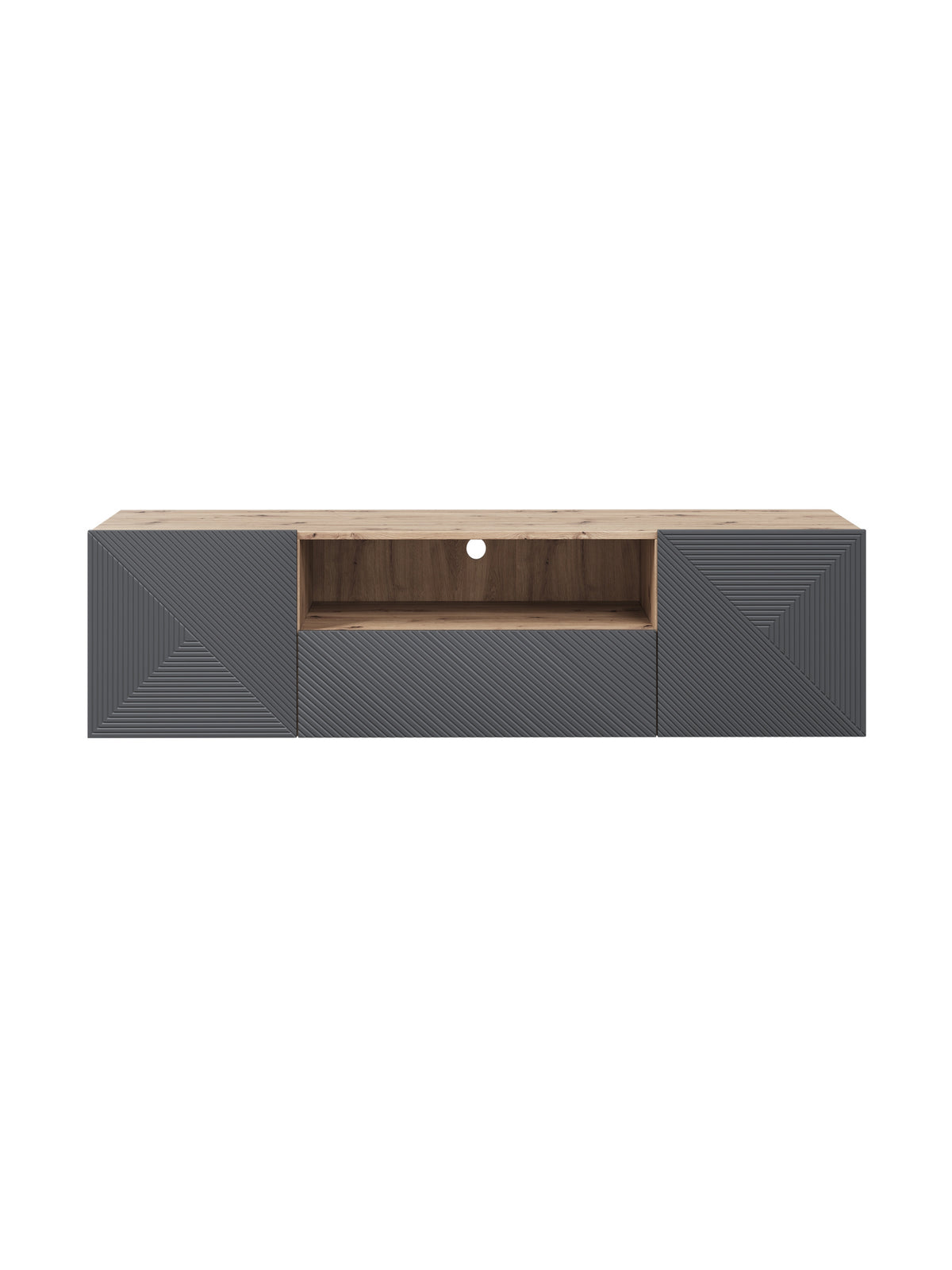Dulap TV Asha 167 cm suspendată cu sertar i wneka - artisan / rivier stone mat