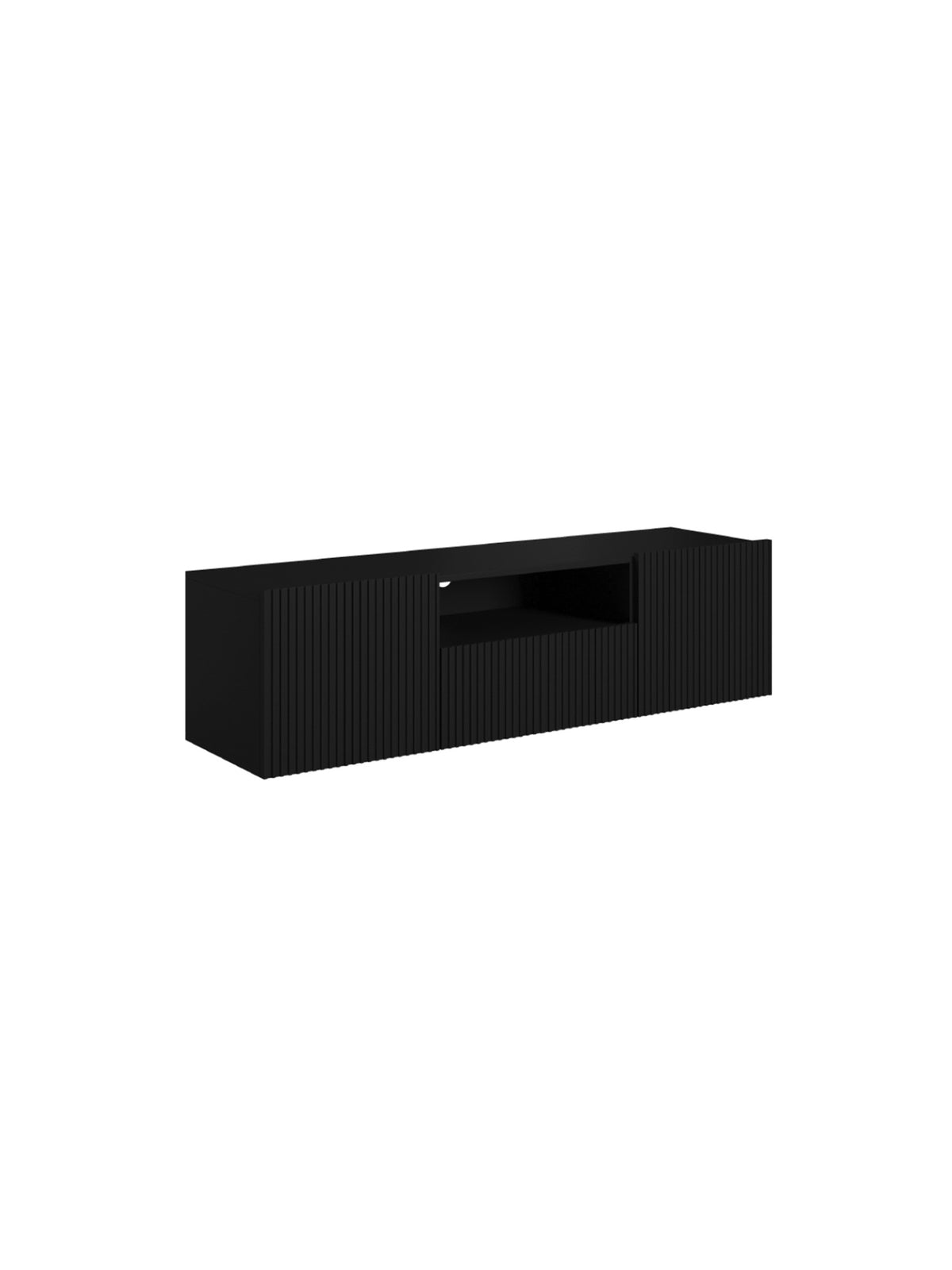 Dulap TV suspendată Nicole 150 cm - negru mat