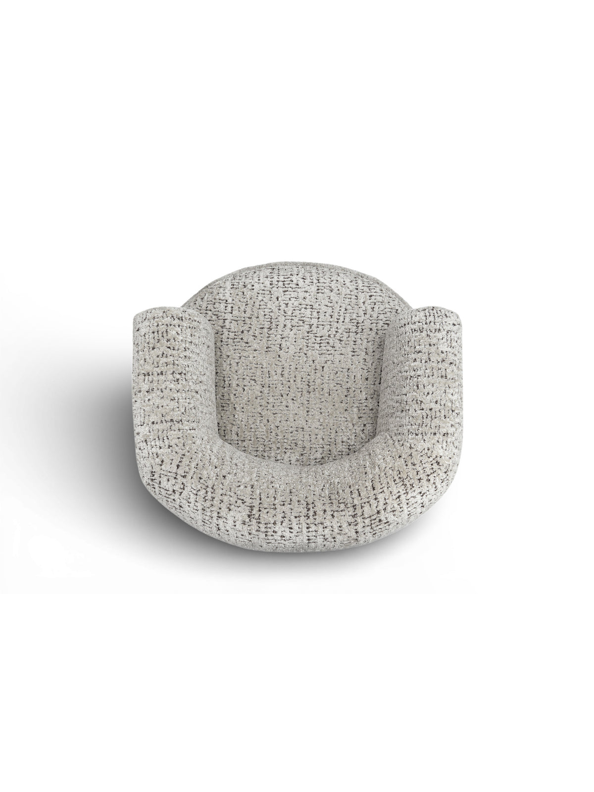 Fotoliu rotativ Noola tapițerie deschisă design modern organic