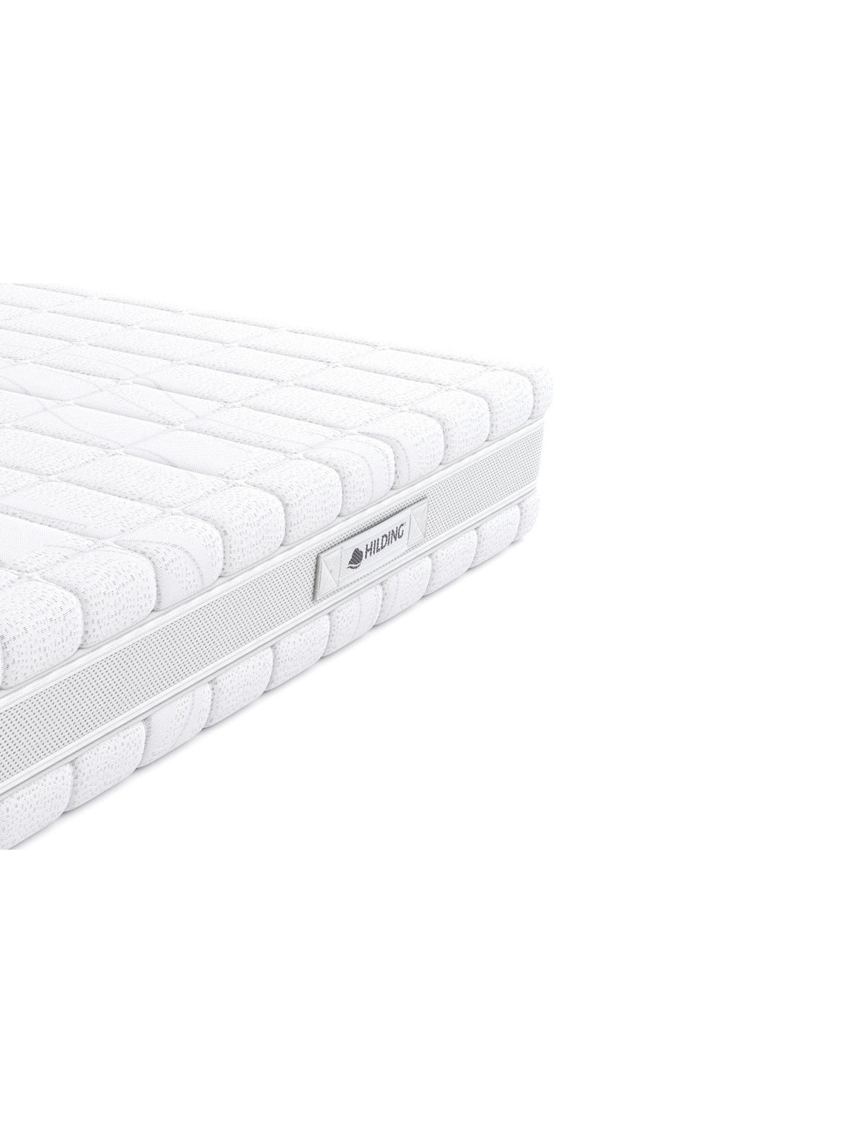 Saltea cu arcuri medicală Pasodoble 180x200 cu husă albă și finisaj cusut