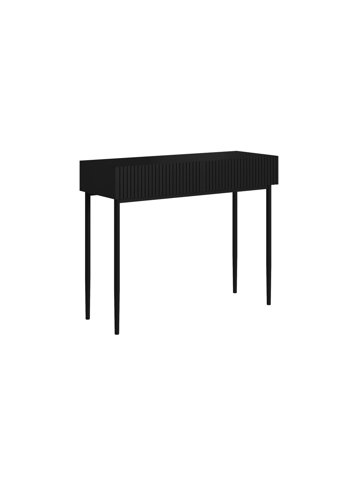 birou de scris Nicole 100 cm cu sertare - negru mat / negru nozki