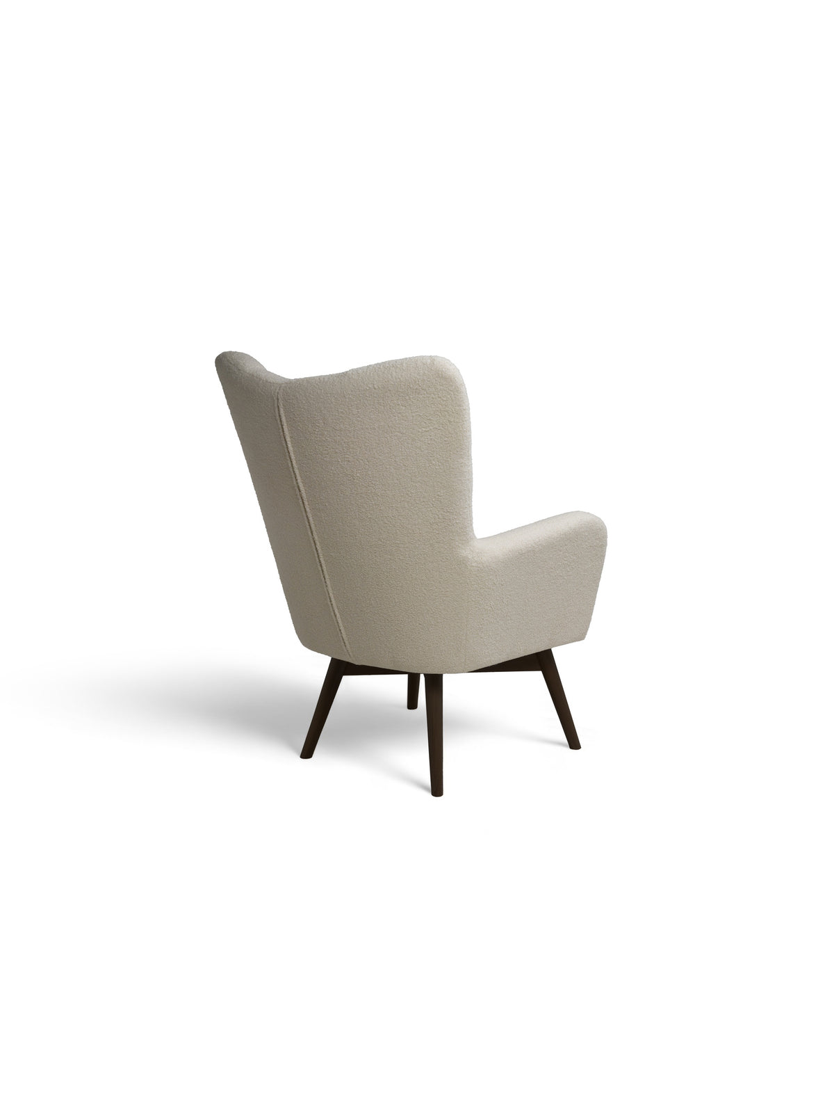 Fotol Uszak Nordic scandinav bej boucle Lambi 8 picioare wenge vedere laterală