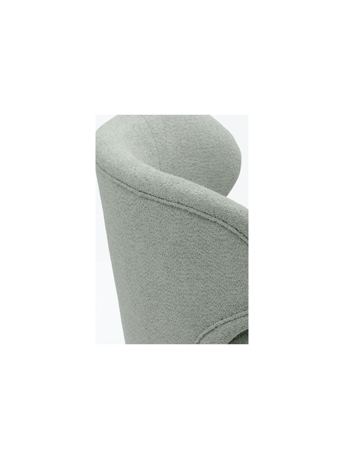 Fotoliu relaxant Cocoon pivotant verde boucle Catch Me 13 vedere laterală