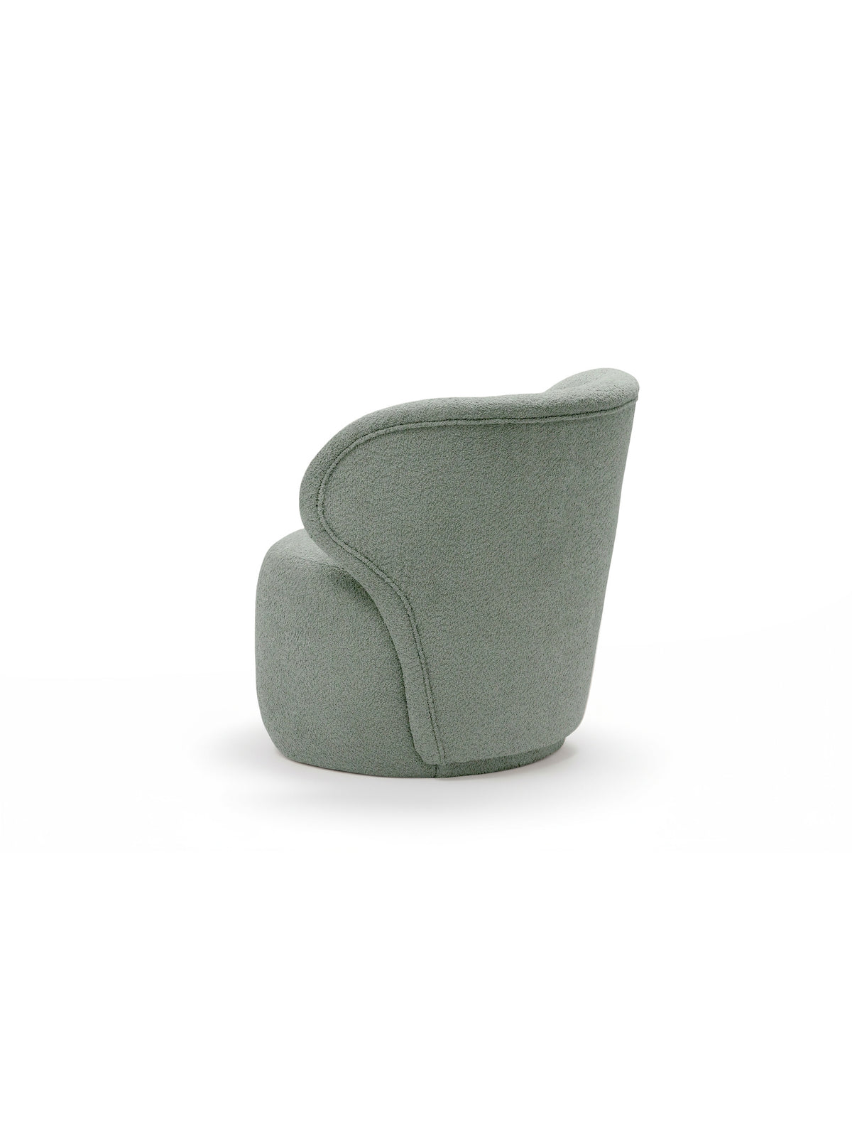 Fotoliu de relaxare Cocoon verde boucle Catch Me 13 vedere laterală