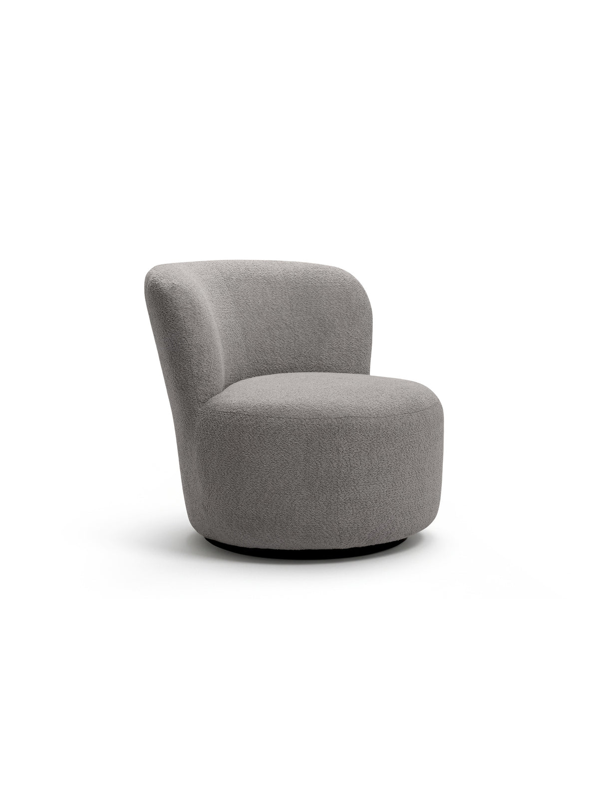 Fotoliu relaxant Hygga rotativ, material boucle gri Catch Me 24